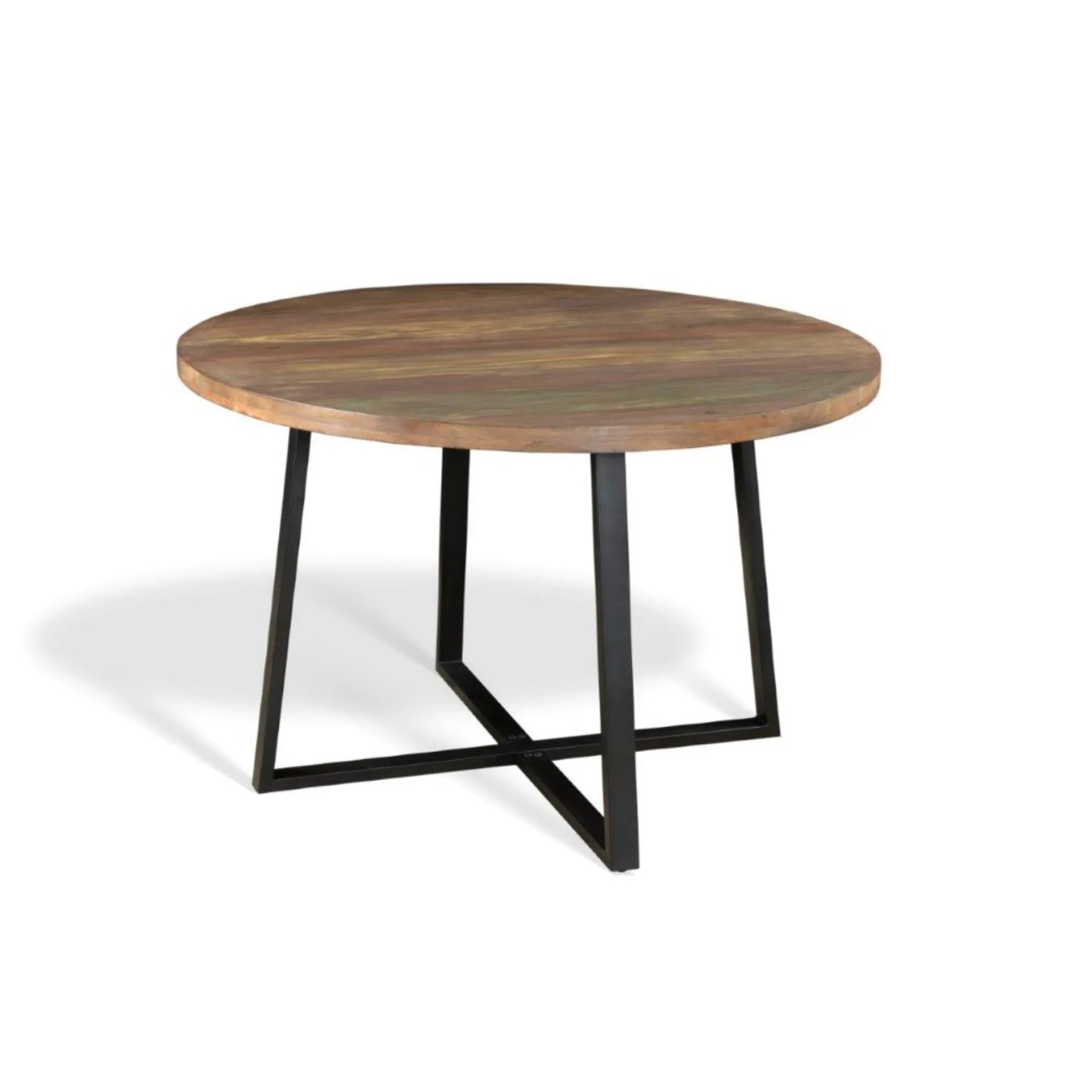 Round Reclaimed Wood Dining Table - 48" - image-2