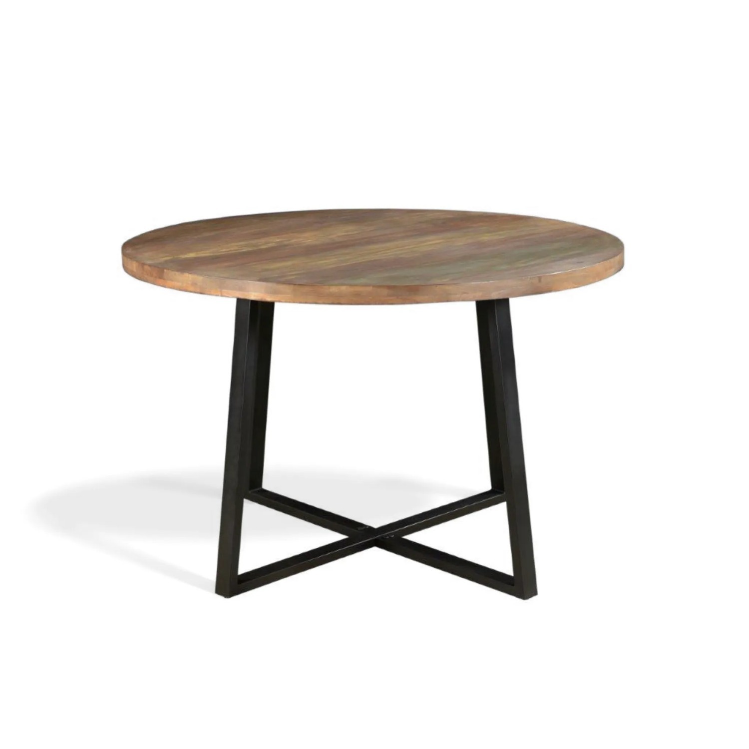 Round Reclaimed Wood Dining Table - 48" - image-3