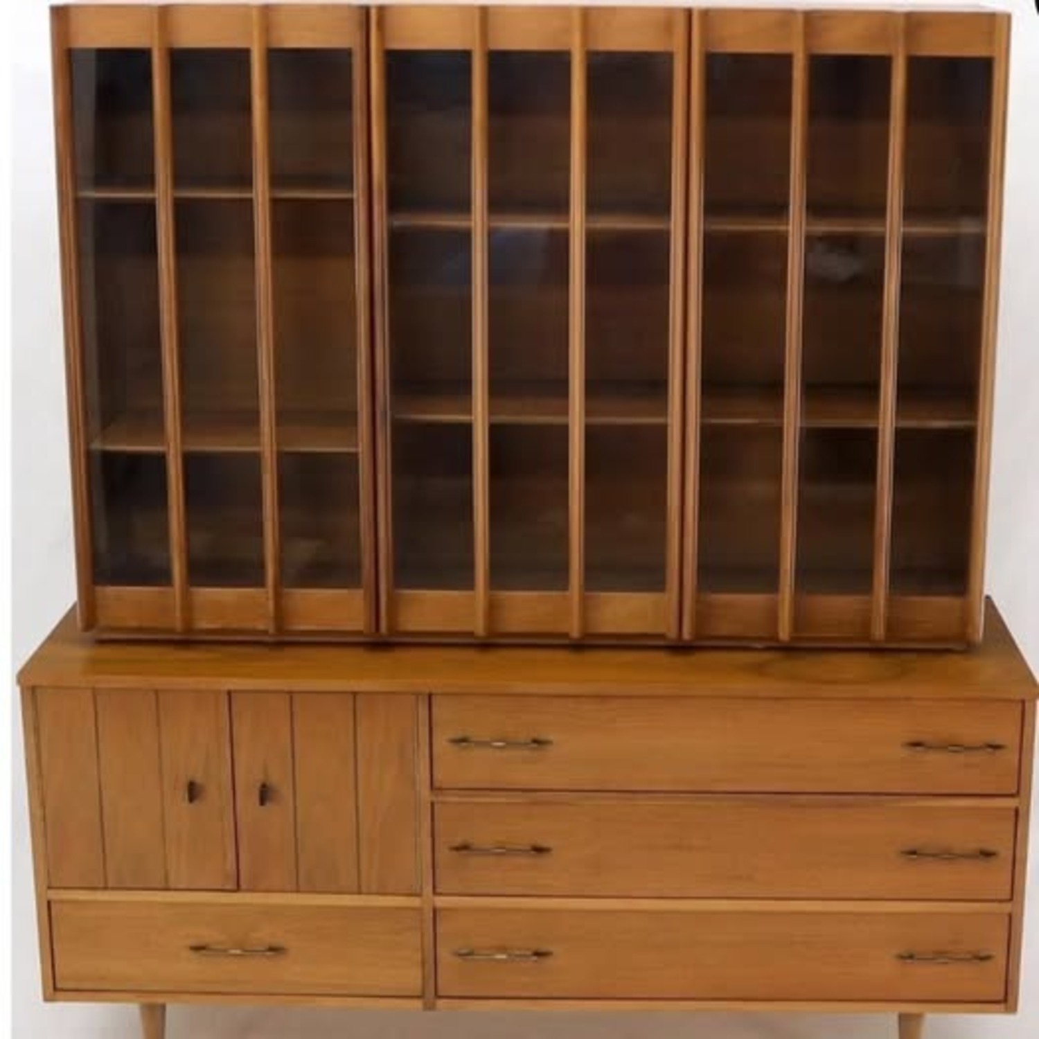 Young Manufacturing MCM Walnut China Cabinet - image-4