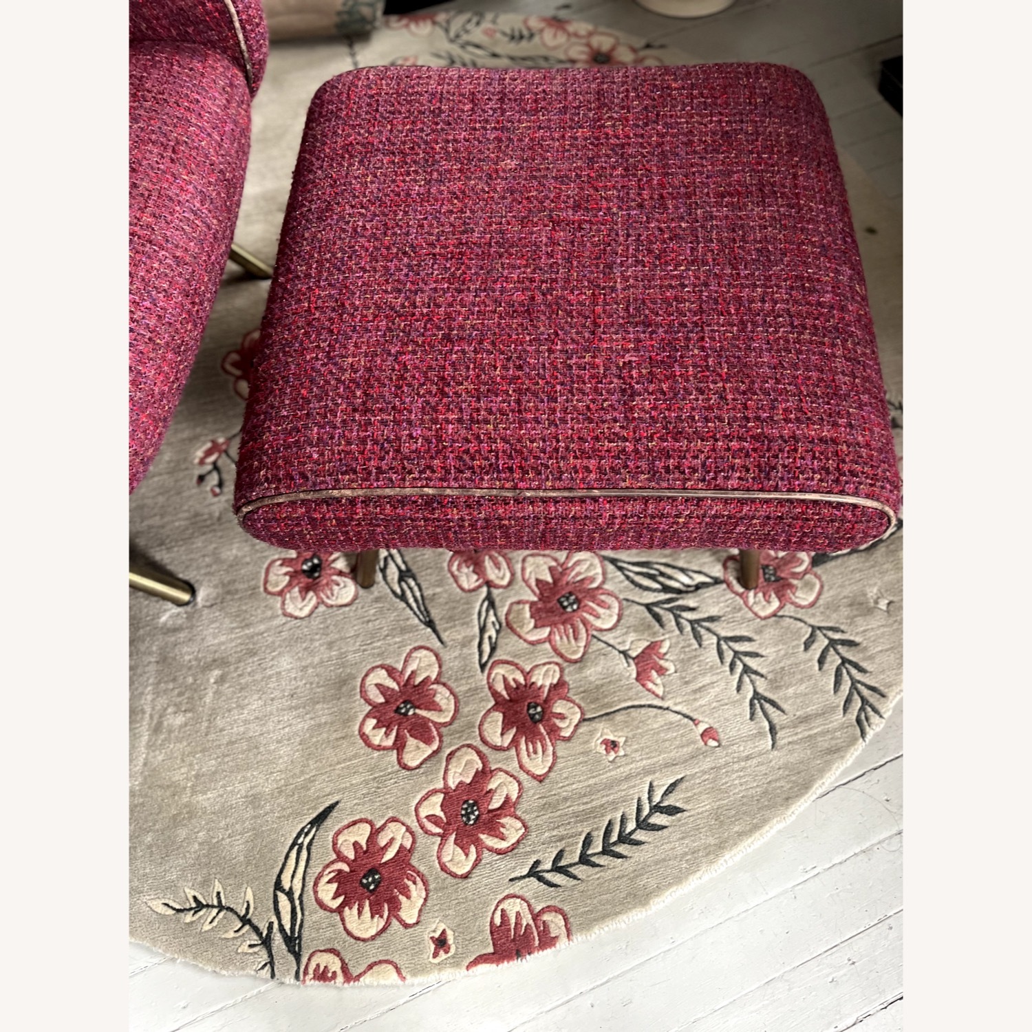 Rare Marco Zanuso Senior Armchair and Ottoman Set - image-5