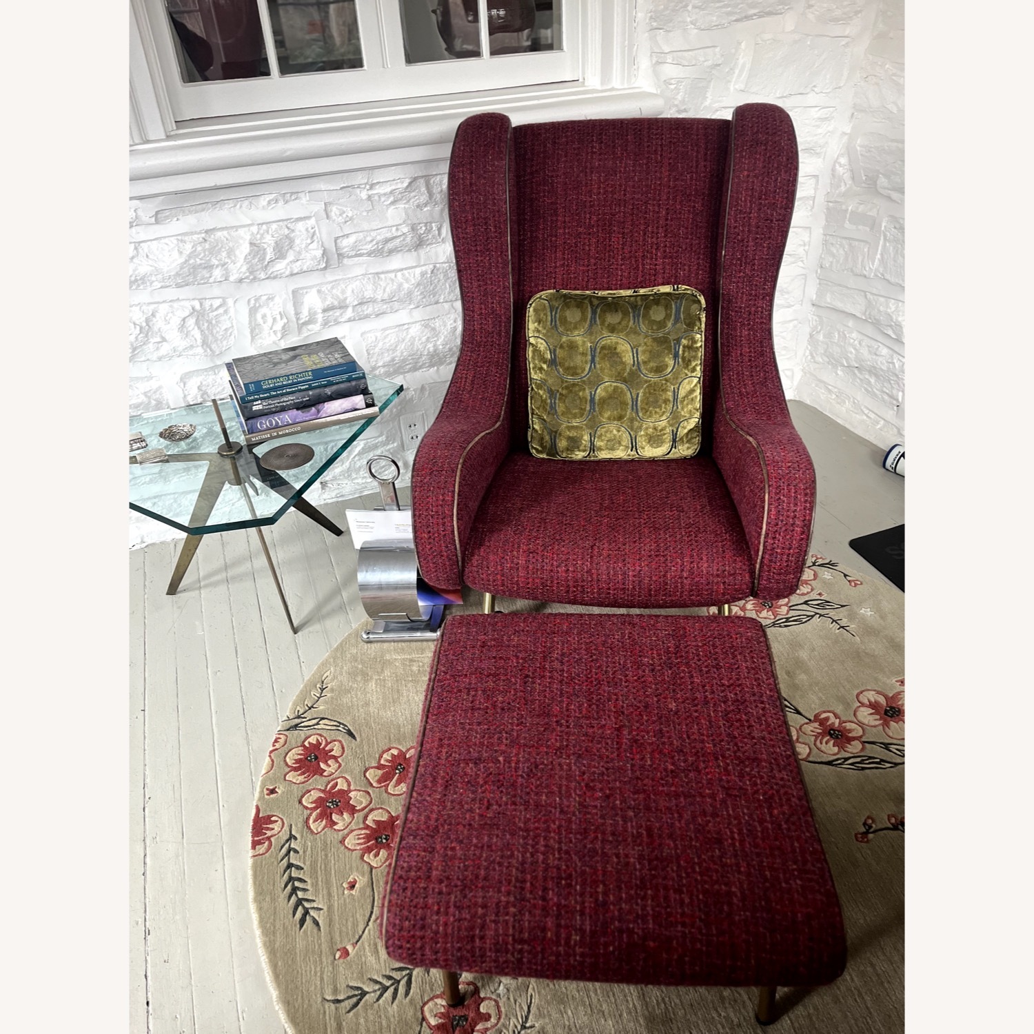 Rare Marco Zanuso Senior Armchair and Ottoman Set - image-1