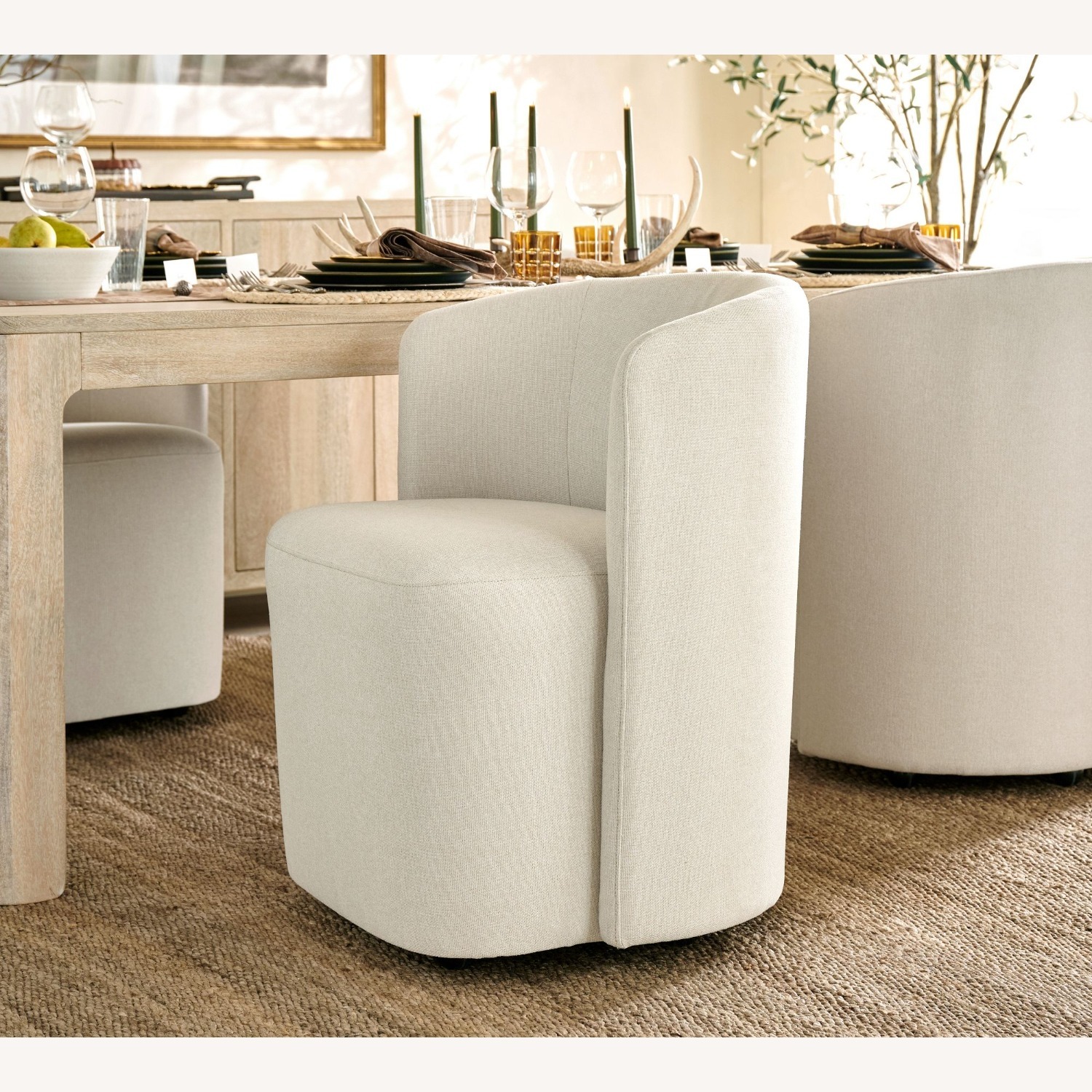 Pottery Barn Preston Upholstered Dining Chair - image-3