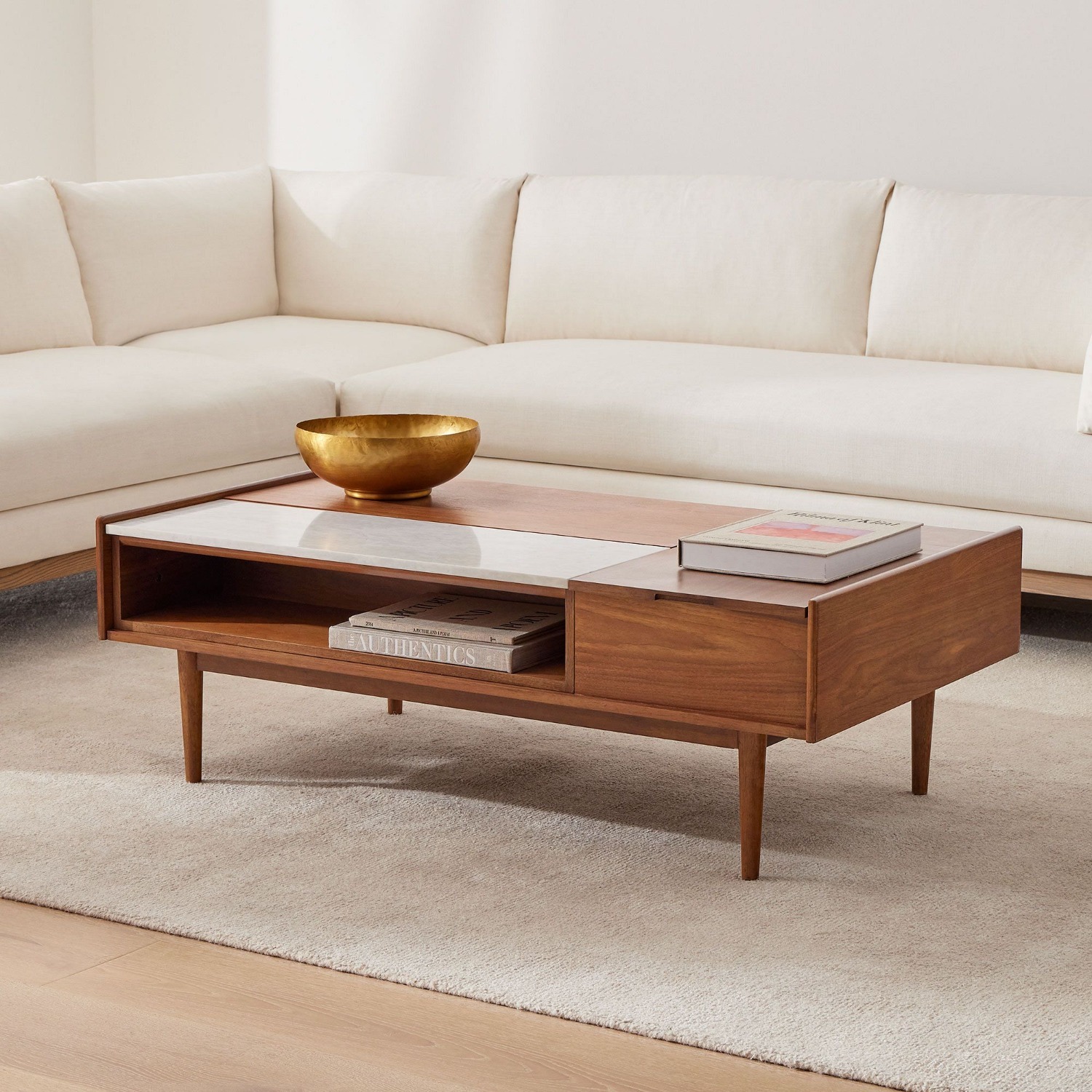 West Elm Mid-Century Double Pop-Up Coffee Table  - image-4
