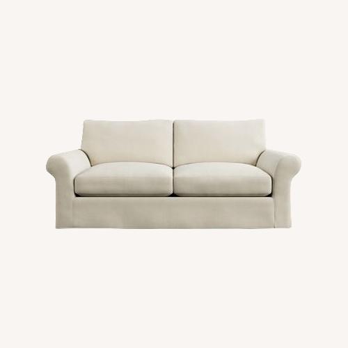 Used Pottery Comfort Roll Arm Slipcover Sofa for sale on AptDeco