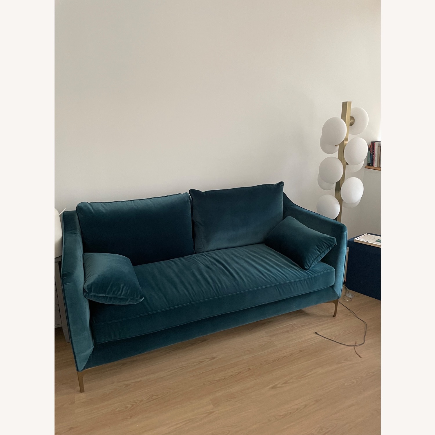 Caitlin Sofa in Performance Velvet - image-1
