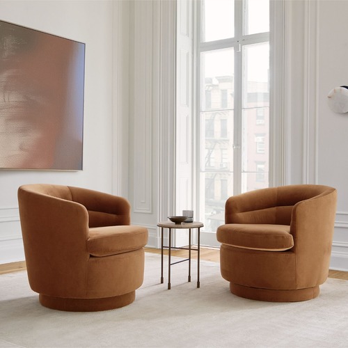 Used West Elm Viv Swivel Chair for sale on AptDeco