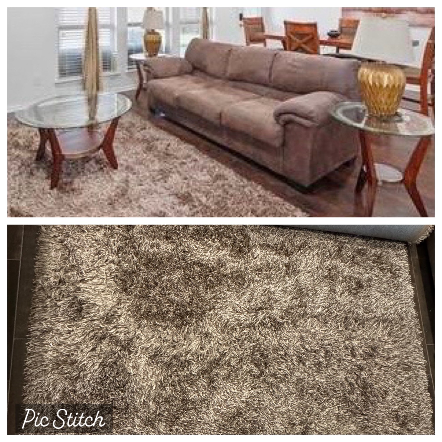 Brown Shag Rug 8X10 - image-3