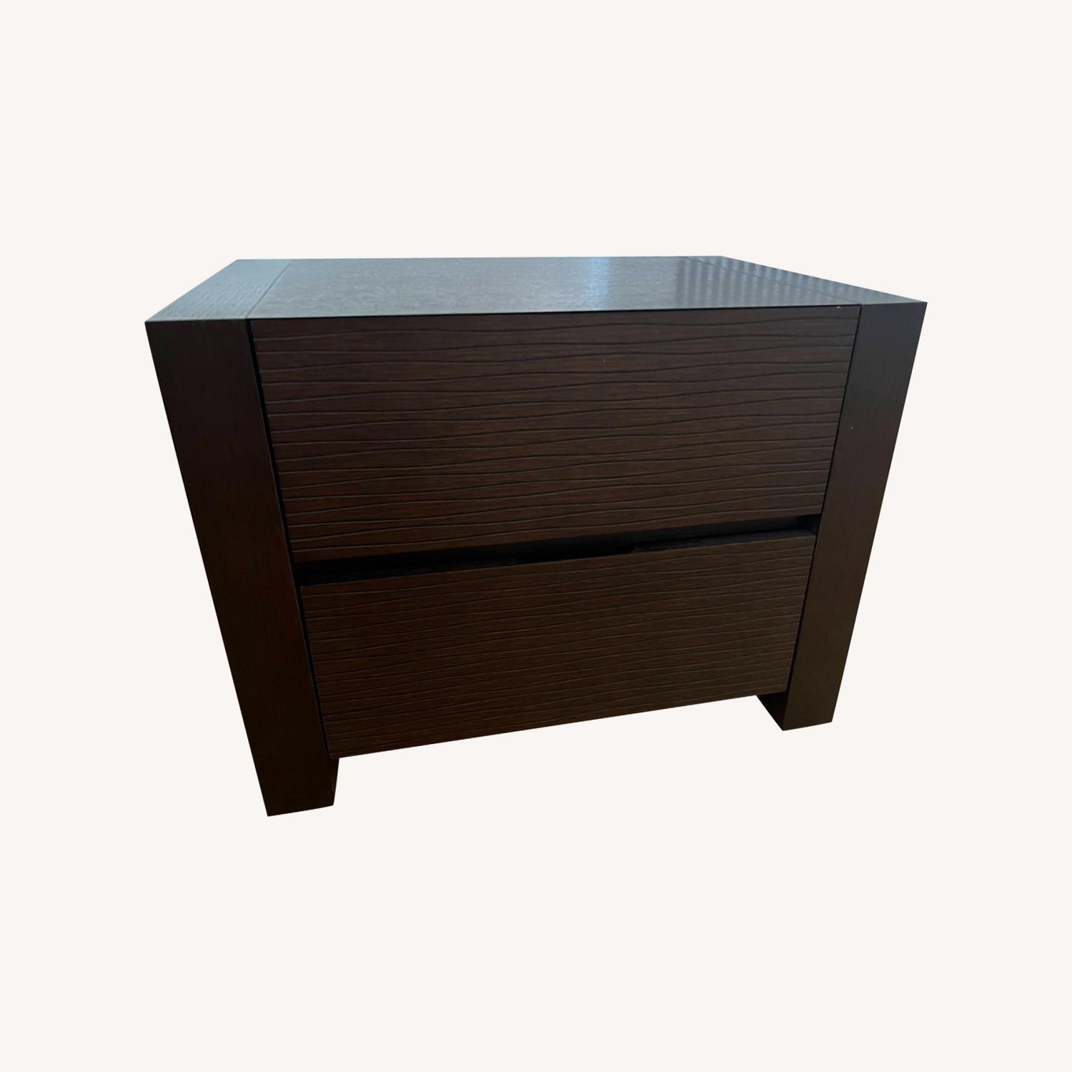 2 Wooden Nightstand  - image-0