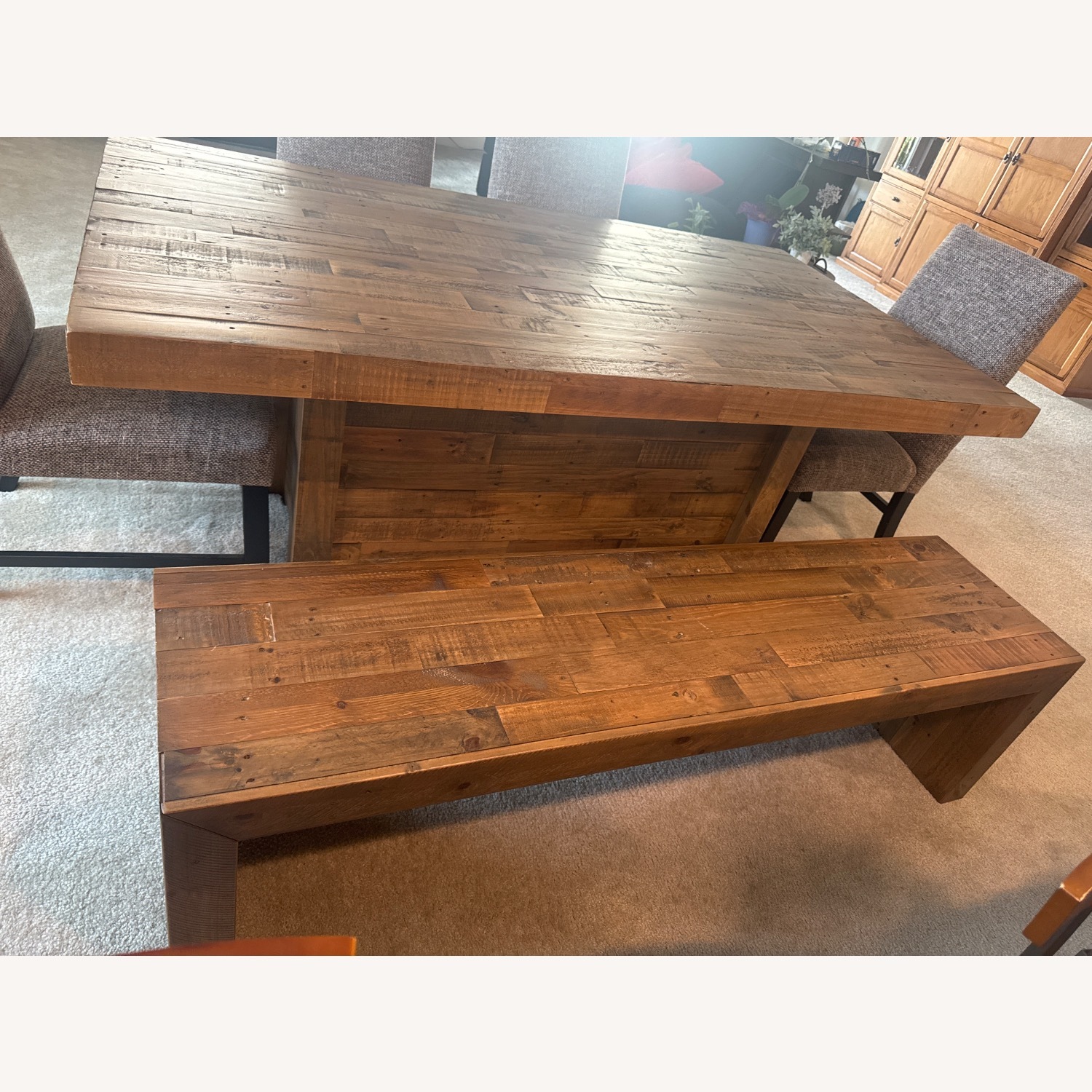 Ashley Furniture Wooden Dining Table with 4 Chairs and Bench  - image-4