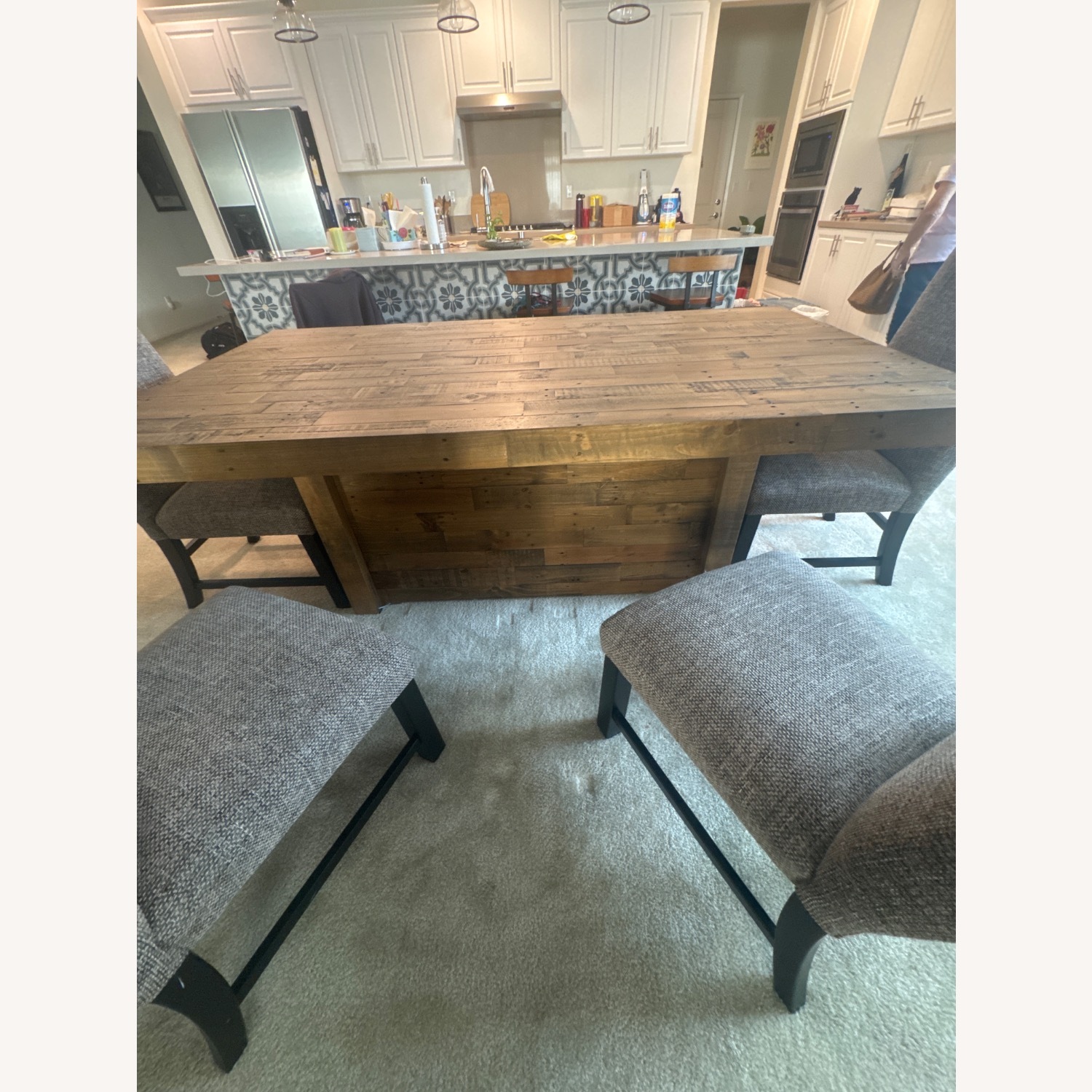 Ashley Furniture Wooden Dining Table with 4 Chairs and Bench  - image-2