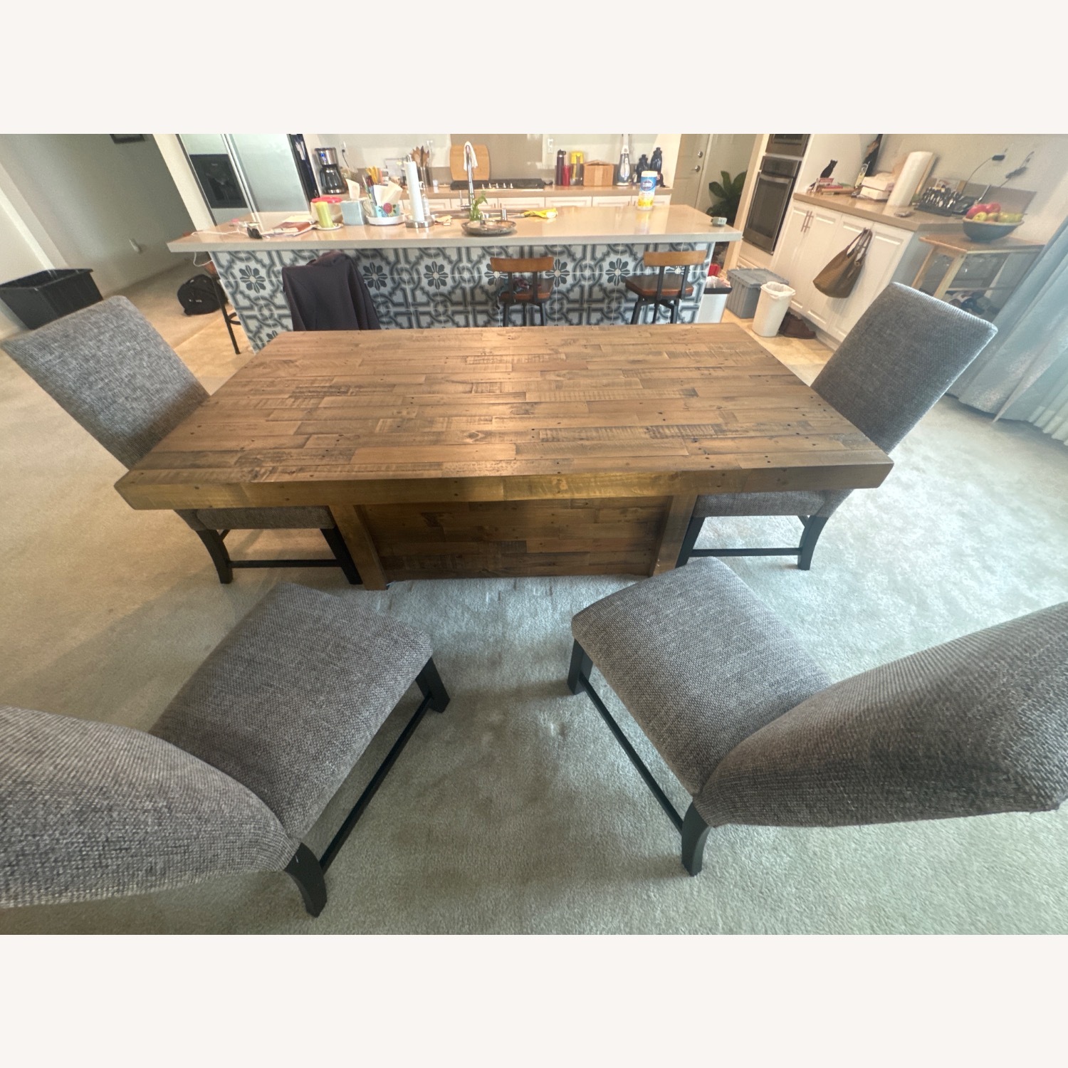 Ashley Furniture Wooden Dining Table with 4 Chairs and Bench  - image-1