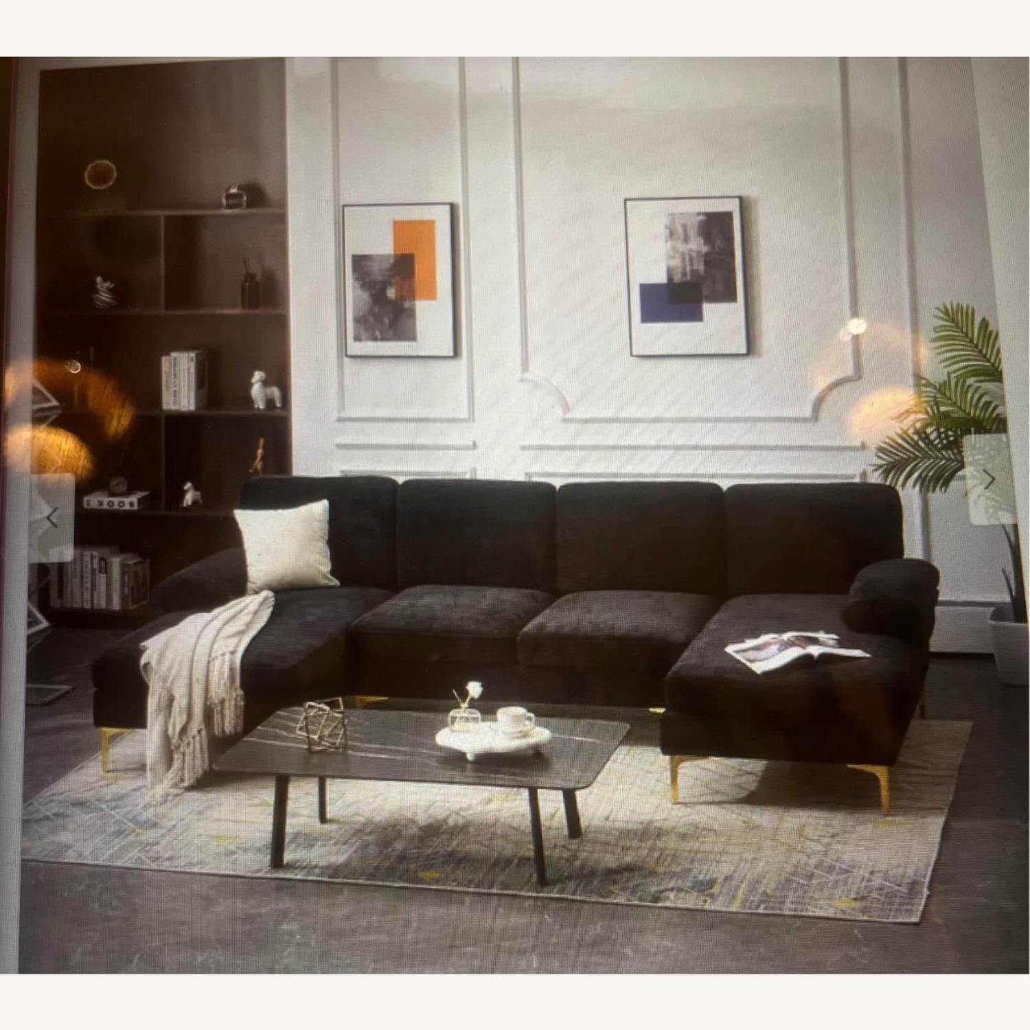 Dark Grey Pull Apart Sectional Sofa - image-4