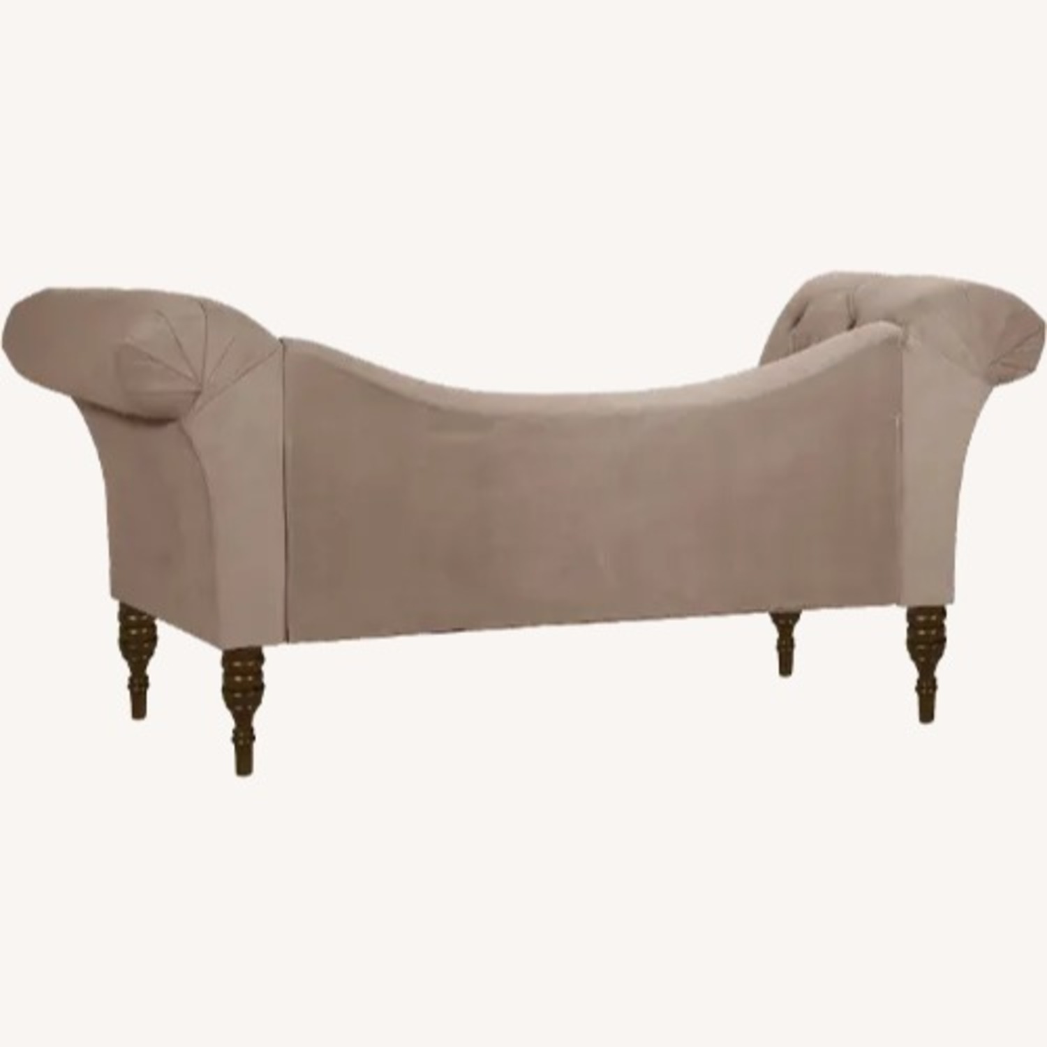 Mid Century Sexy Glam Cocoa Brow Loveseat - image-3