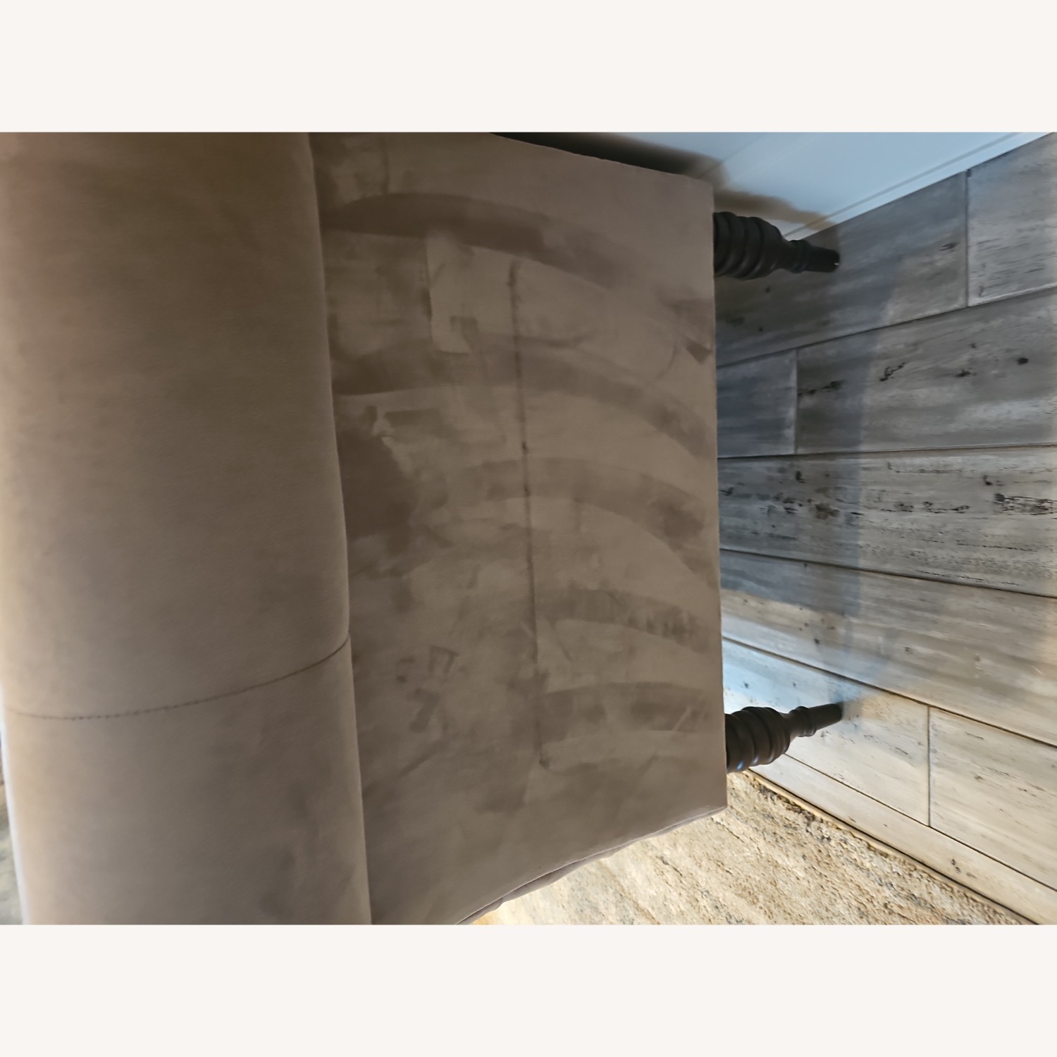 Mid Century Sexy Glam Cocoa Brow Loveseat - image-2