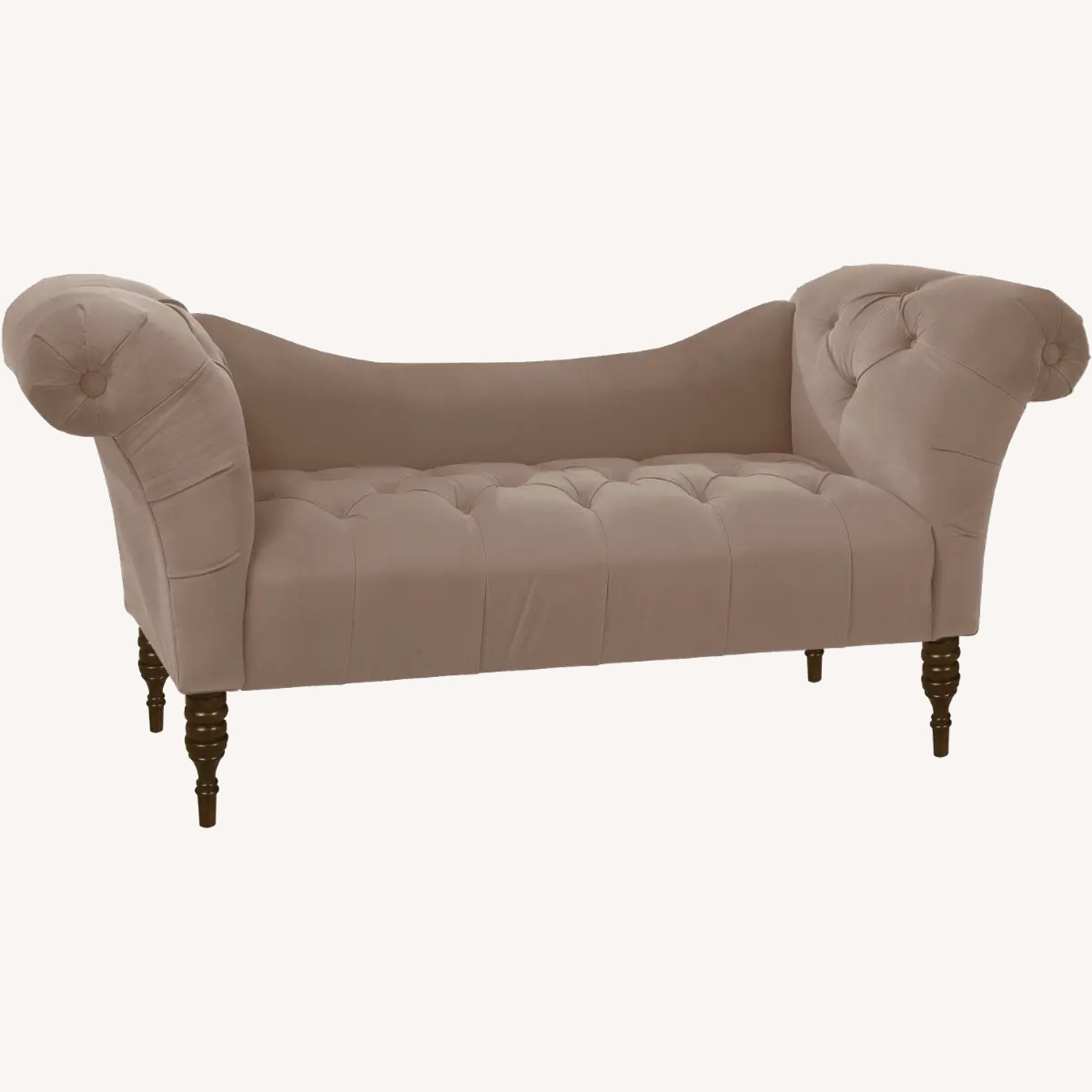 Mid Century Sexy Glam Cocoa Brow Loveseat - image-4