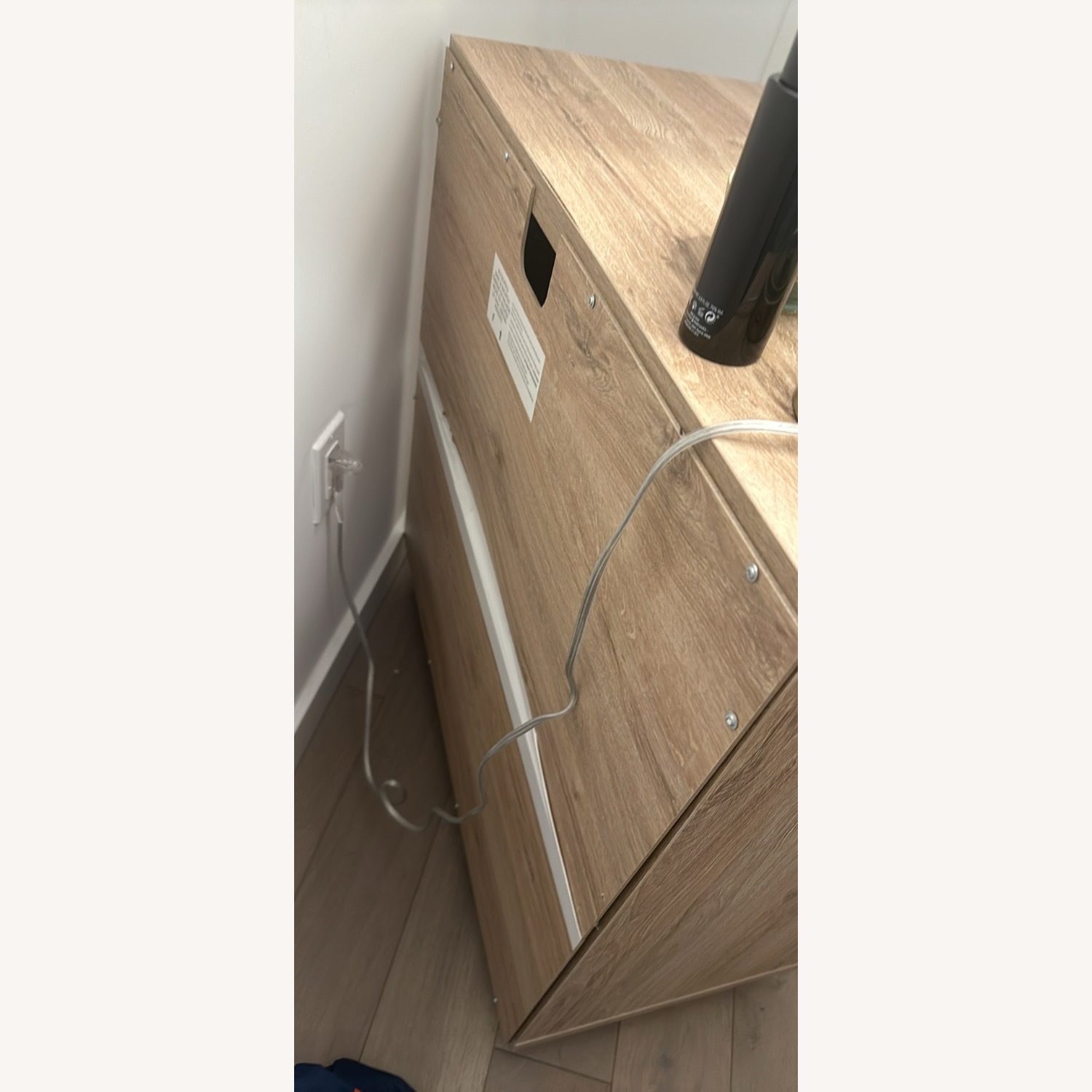 Home Depot Bishop Oak Accent Cabinet with Linen Door - image-3