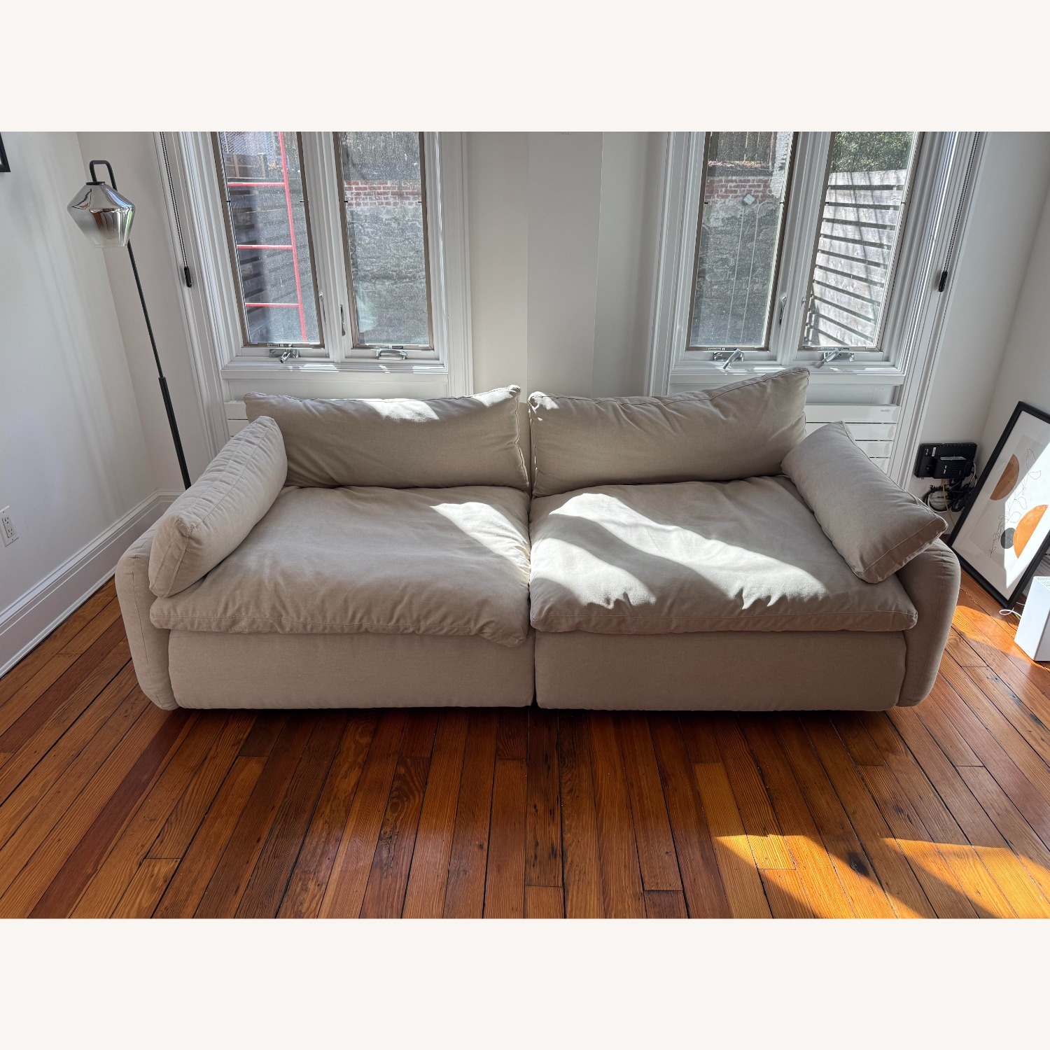 Floyd Sink Down Sectional in Sand - image-3