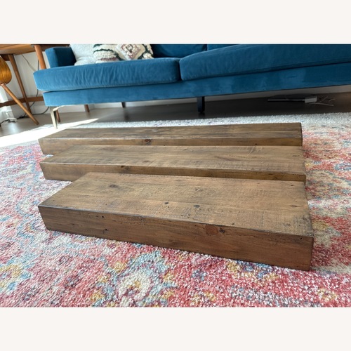 Used West Elm Reclaimed Wood Floating Shelves for sale on AptDeco