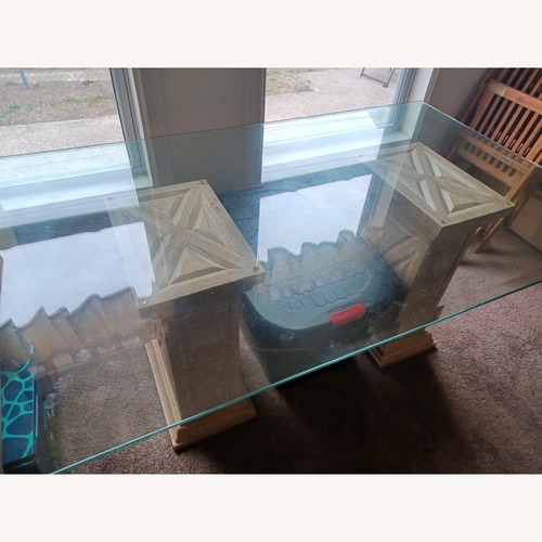 Used Glass Dining Table for sale on AptDeco