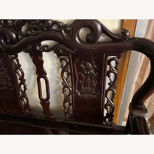 Used Chinese Antique Styled Wooden Carved Sofa for sale on AptDeco