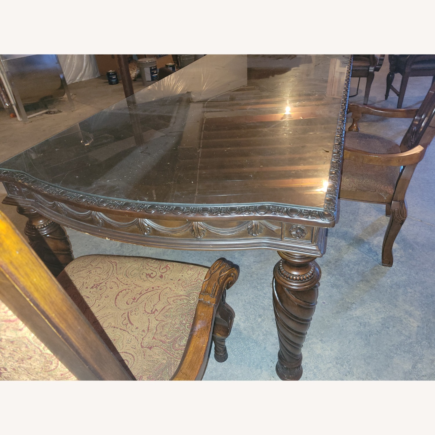 Wood Dining Table and 3 Chairs - image-2