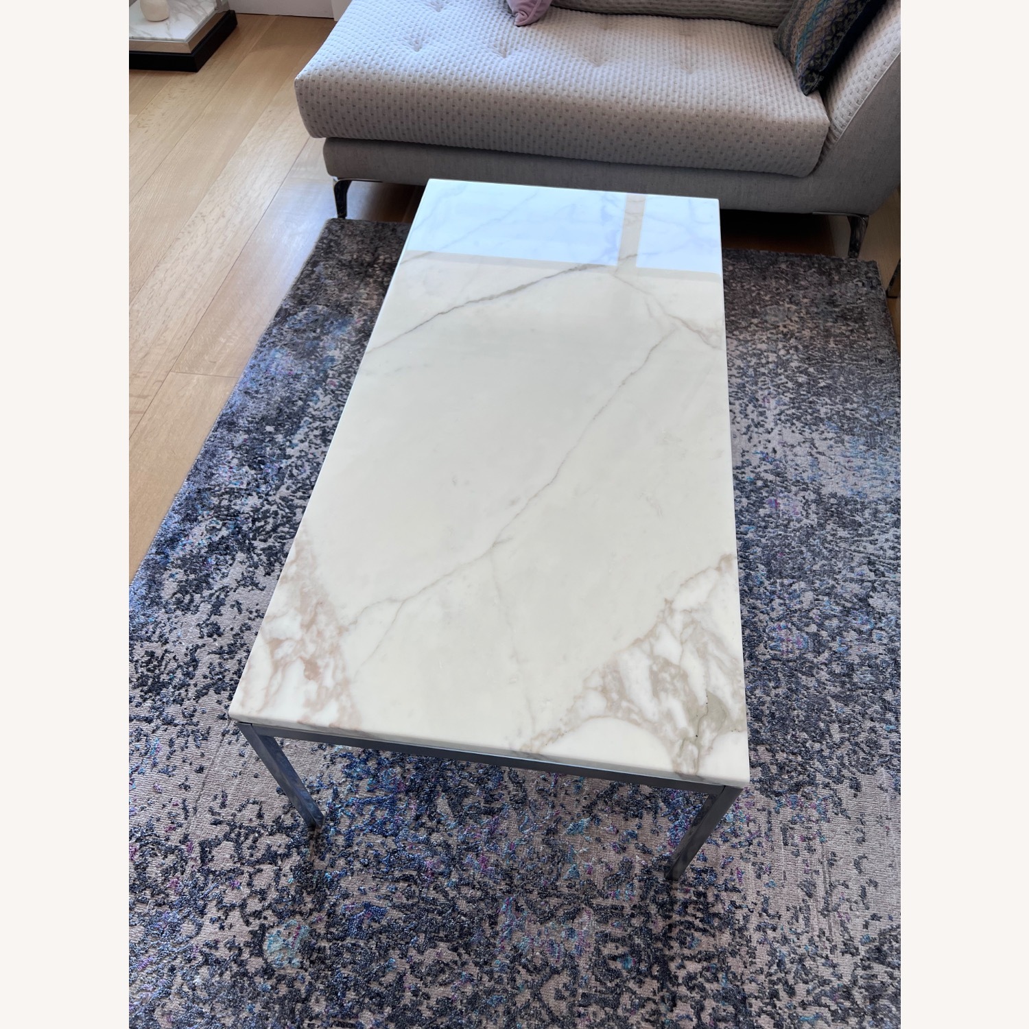 Knoll Calacatta Marble Coffee Table - image-1