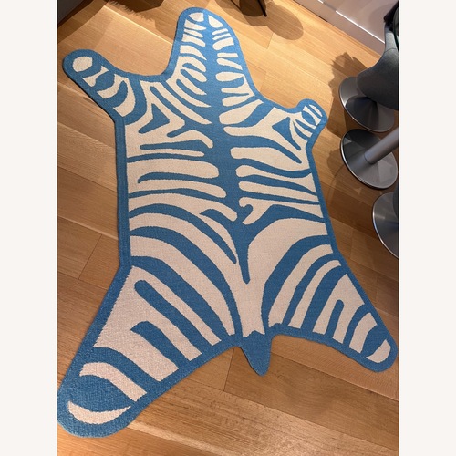 Used Jonathan Adler Zebra Print Rug for sale on AptDeco