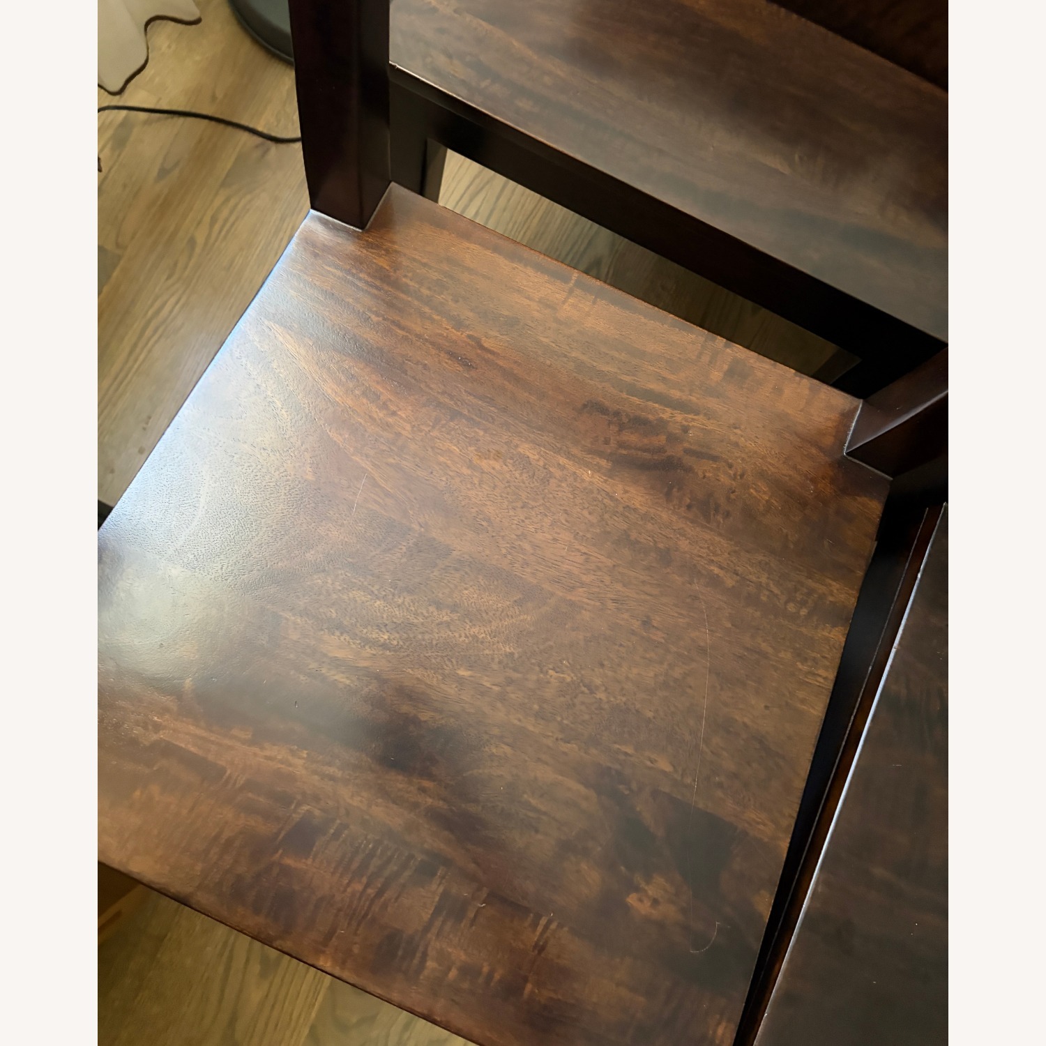 Crate & Barrel Basque Charcoal Dining Chairs, 6 - image-4