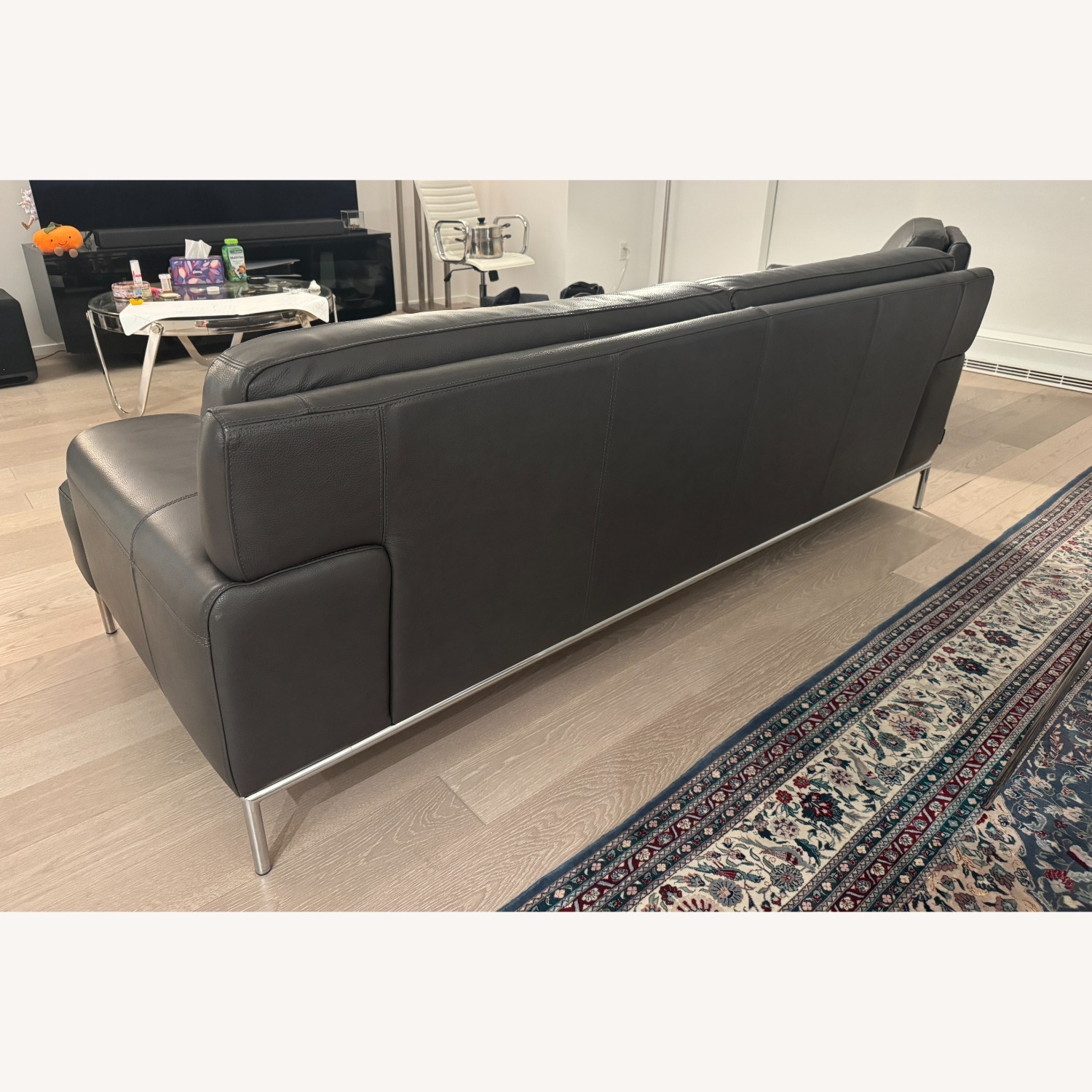 Chateau D'ax Leather Sectional Sofa - image-3