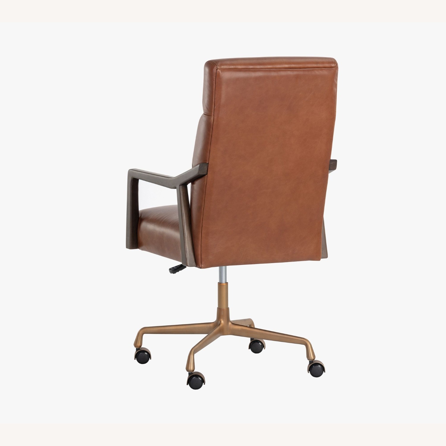 Pottery Barn Misha Leather Swivel Desk Chair - image-1