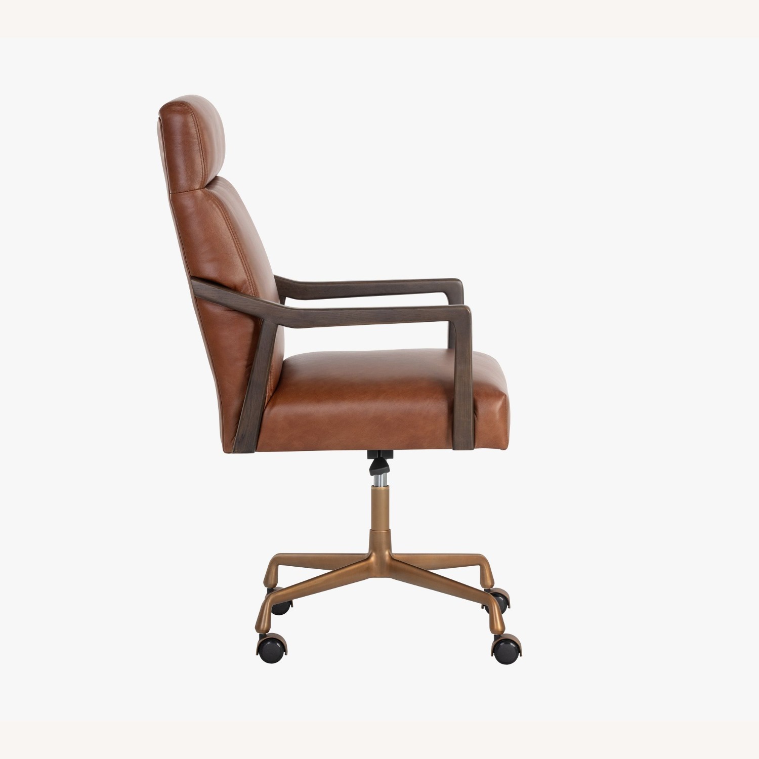 Pottery Barn Misha Leather Swivel Desk Chair - image-2