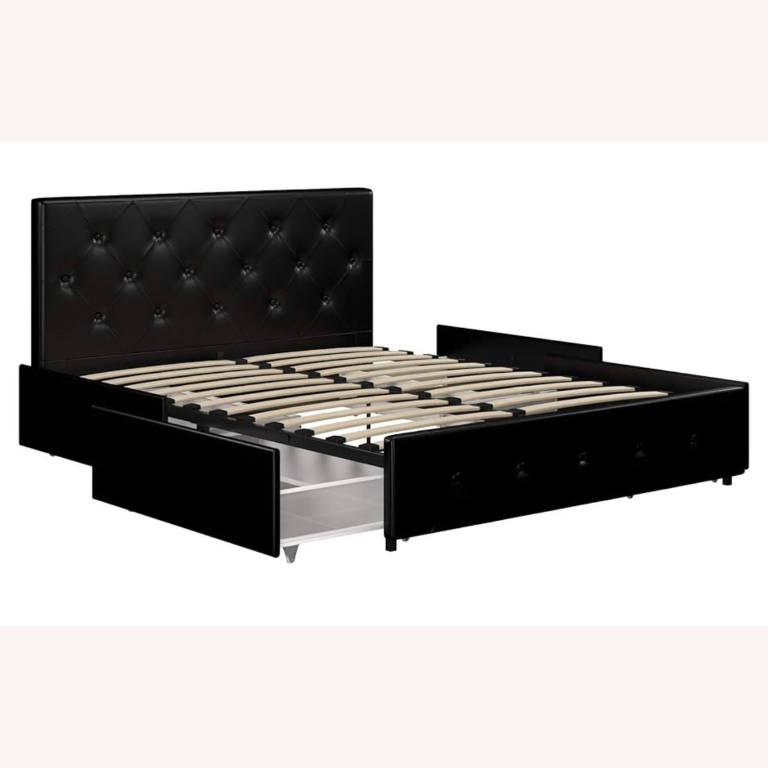 Black Queen Size Bed Frame  - image-2