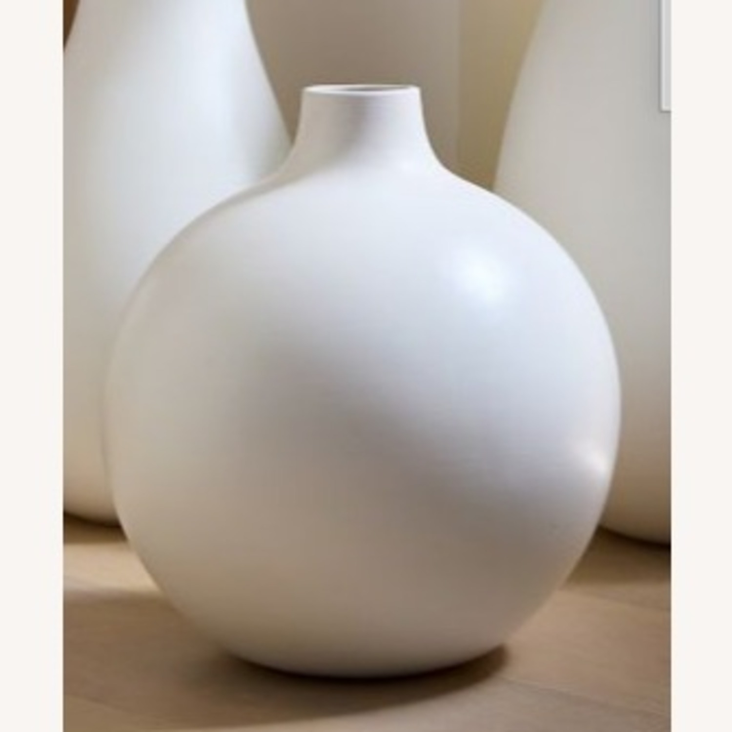 Oversized Pure White Ceramic Ball - image-1