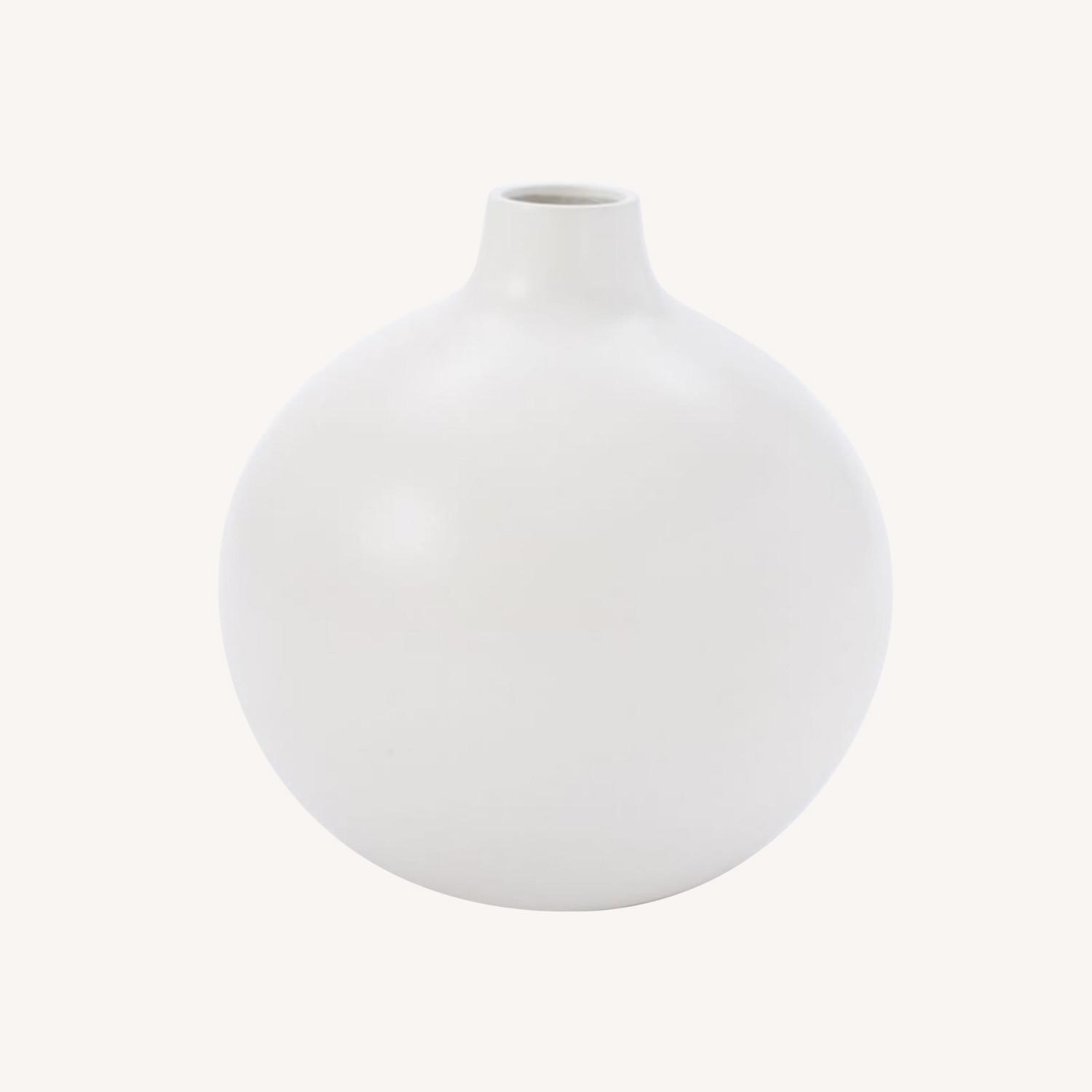 Oversized Pure White Ceramic Ball - image-0