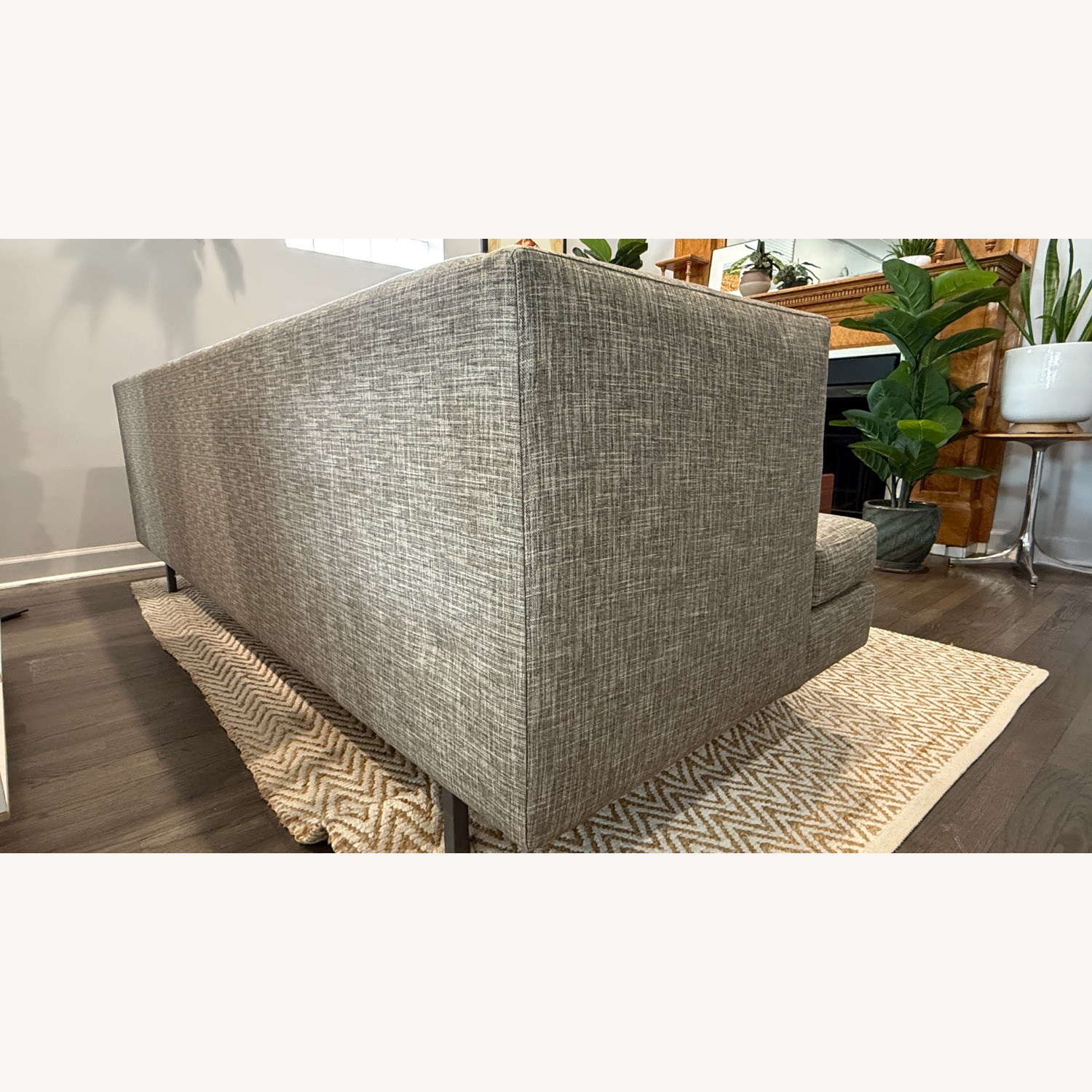CB2 Avec Midcentury Modern Sofa in Grey Tweed - image-10