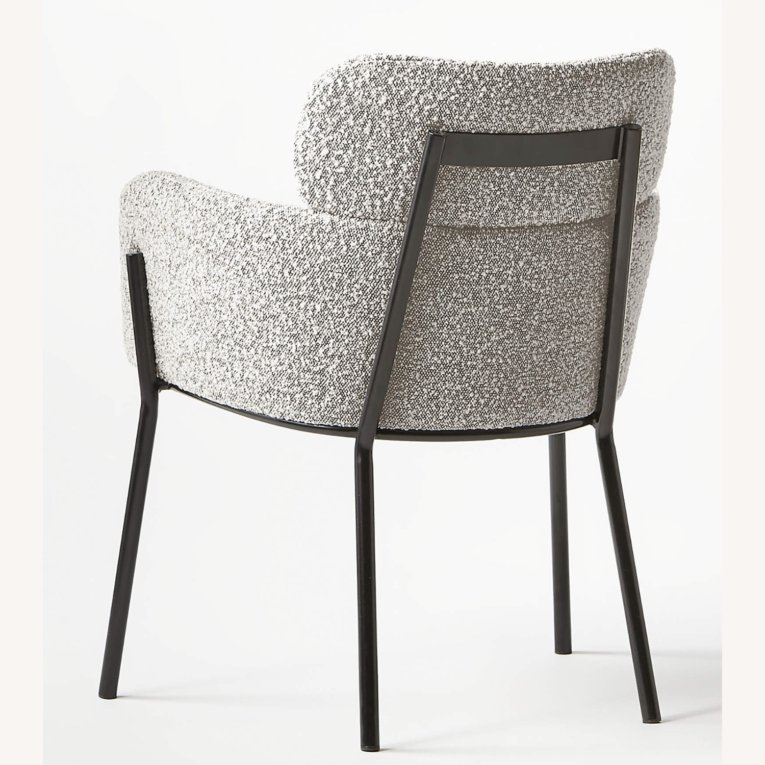 CB2 Azalea Black and White Boucle Dining Chair - image-2