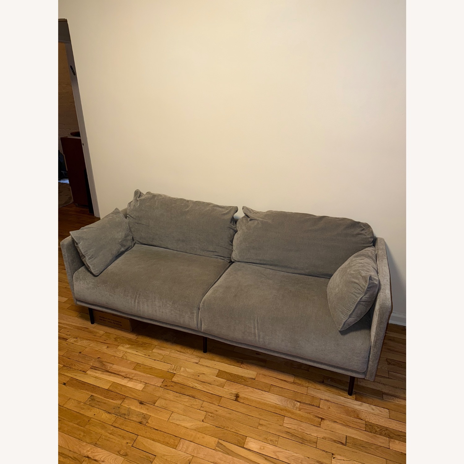West Elm Elia  Gray Sofa - image-2