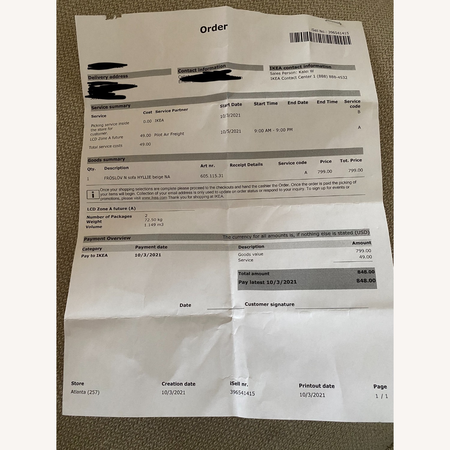 IKEA Froslov Sofa - image-5