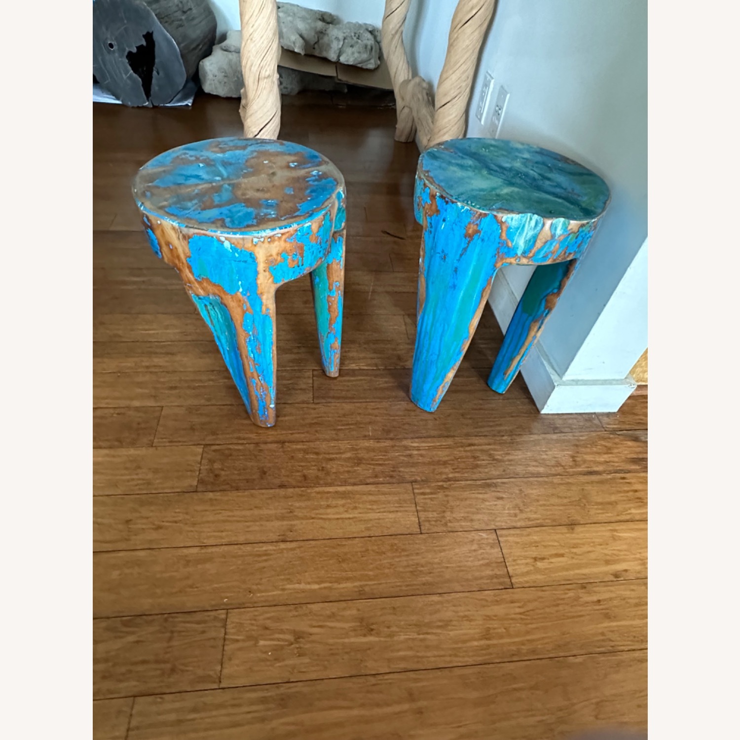 Vintage Indonesian Stools  - image-1