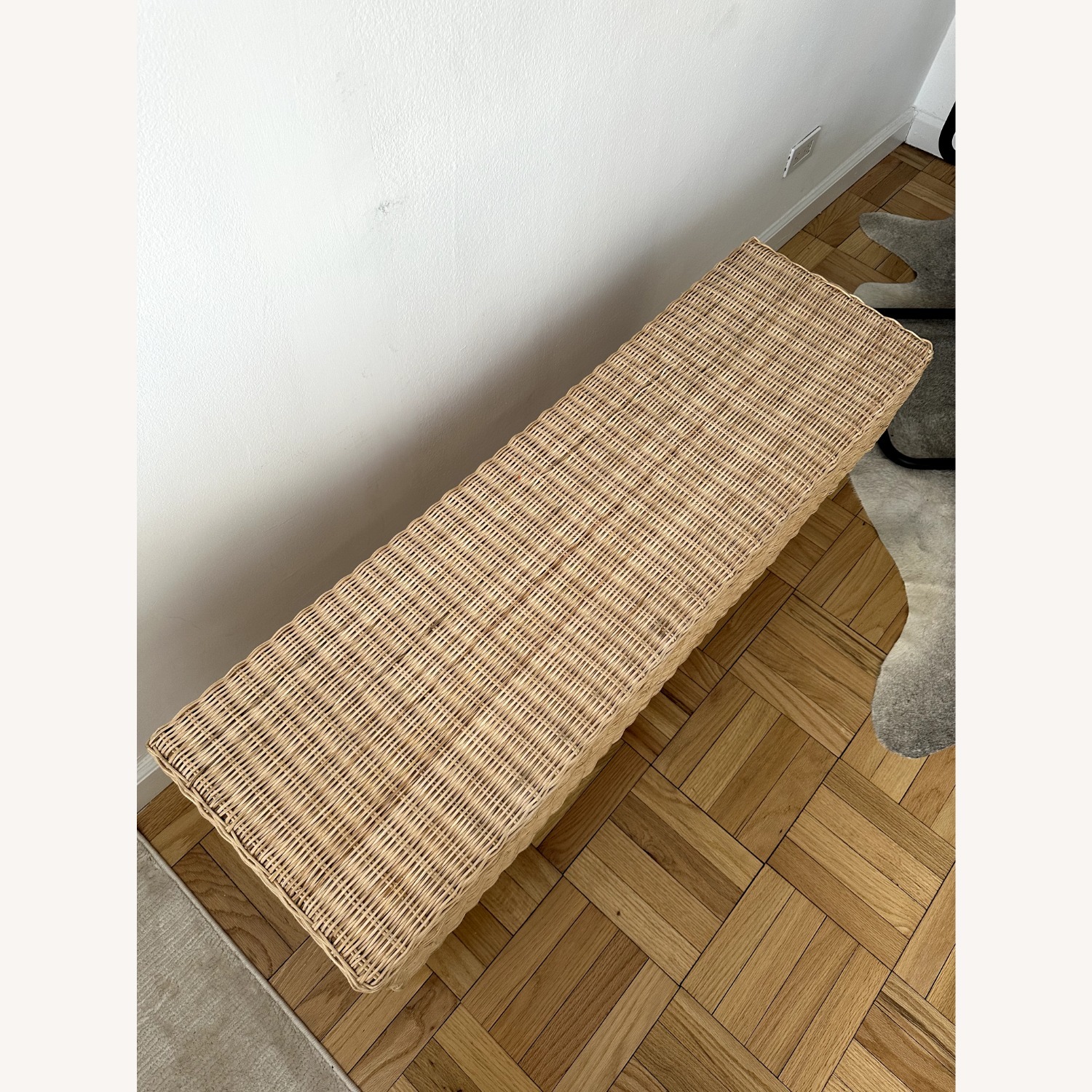 IKEA TOLKNING Bench with Storage, Handmade Rattan - image-5