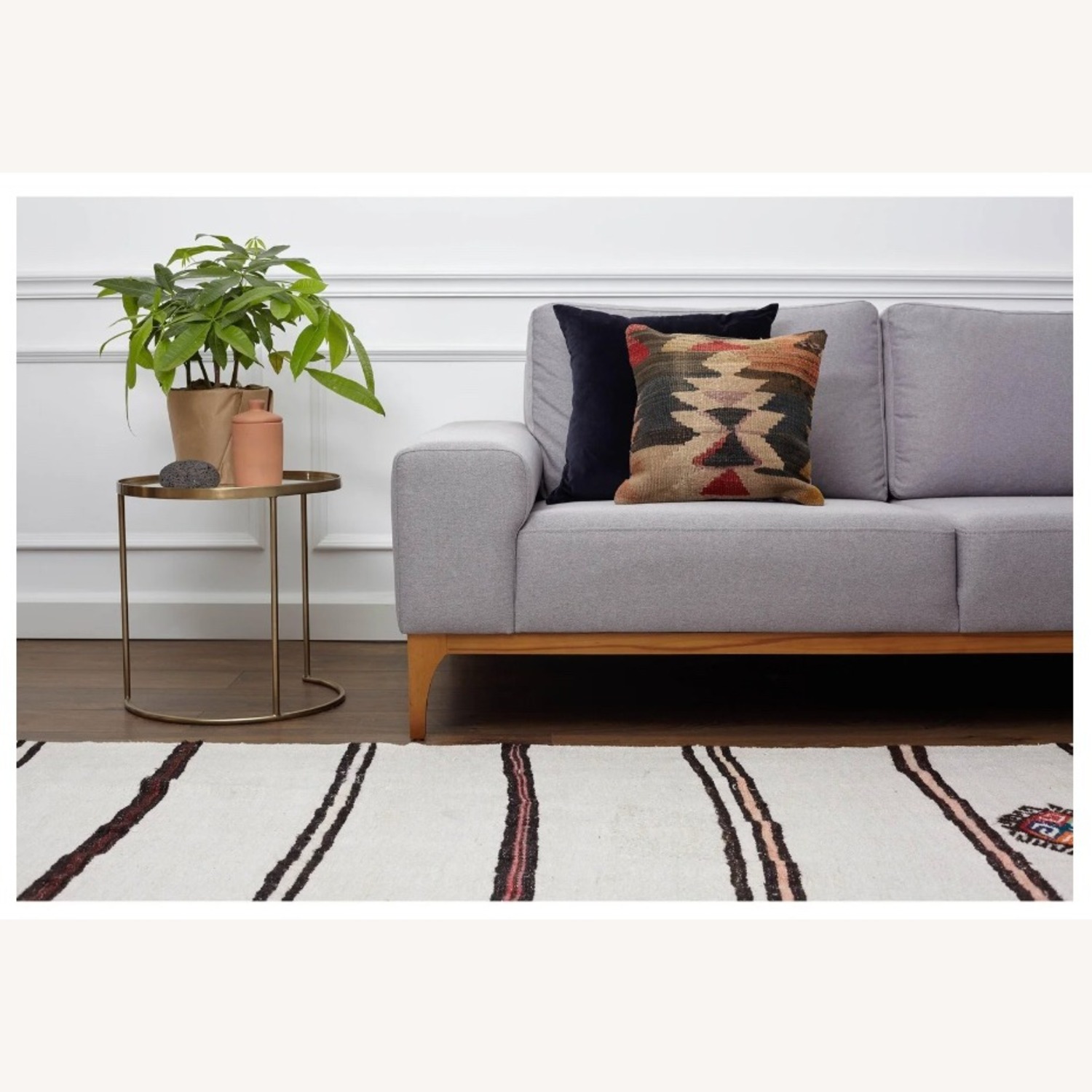 Vintage Turkish Siirt Kilim Rug 6'5" x 12'10" - image-2