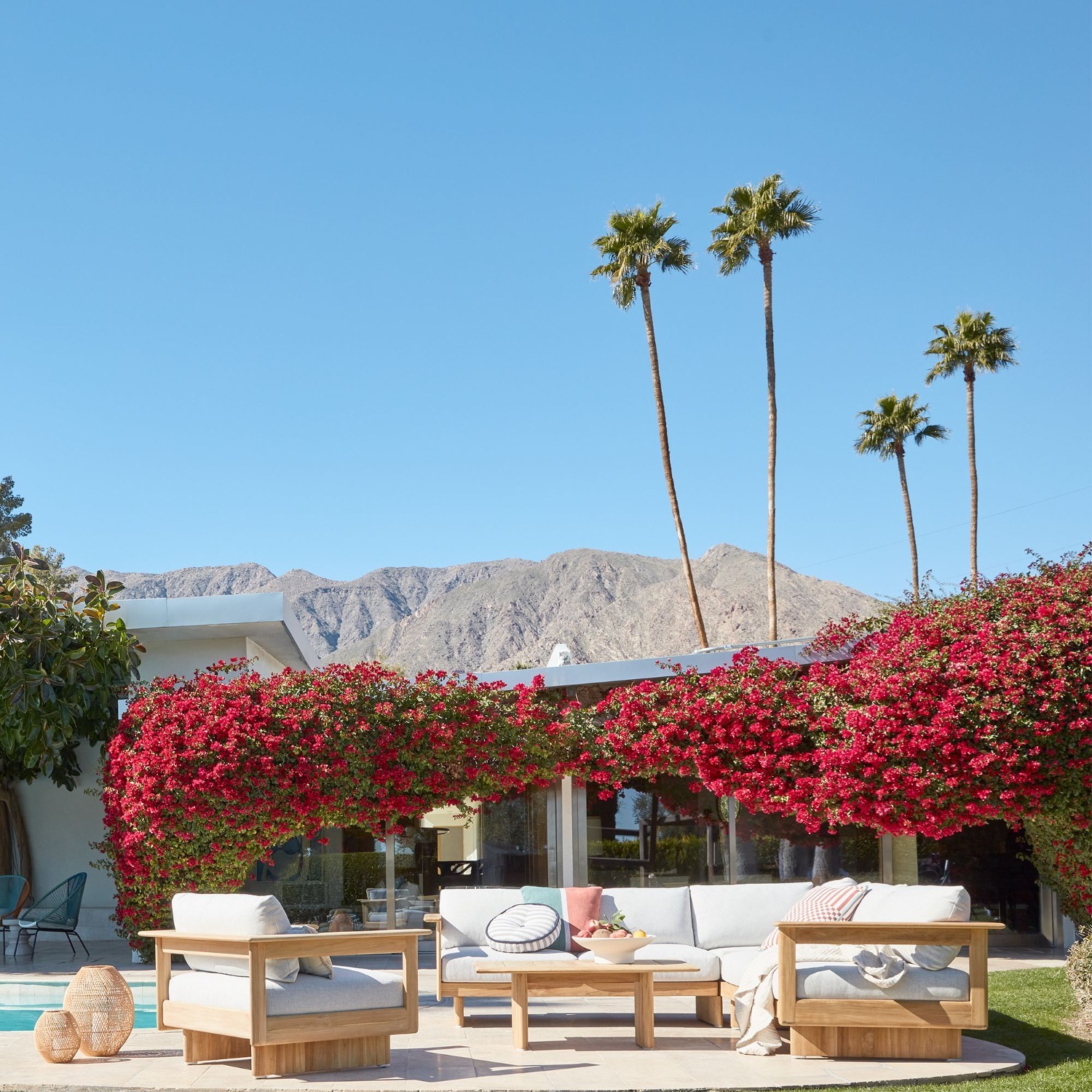 West Elm Anton Outdoor Teak Coffee Table (42") - image-4