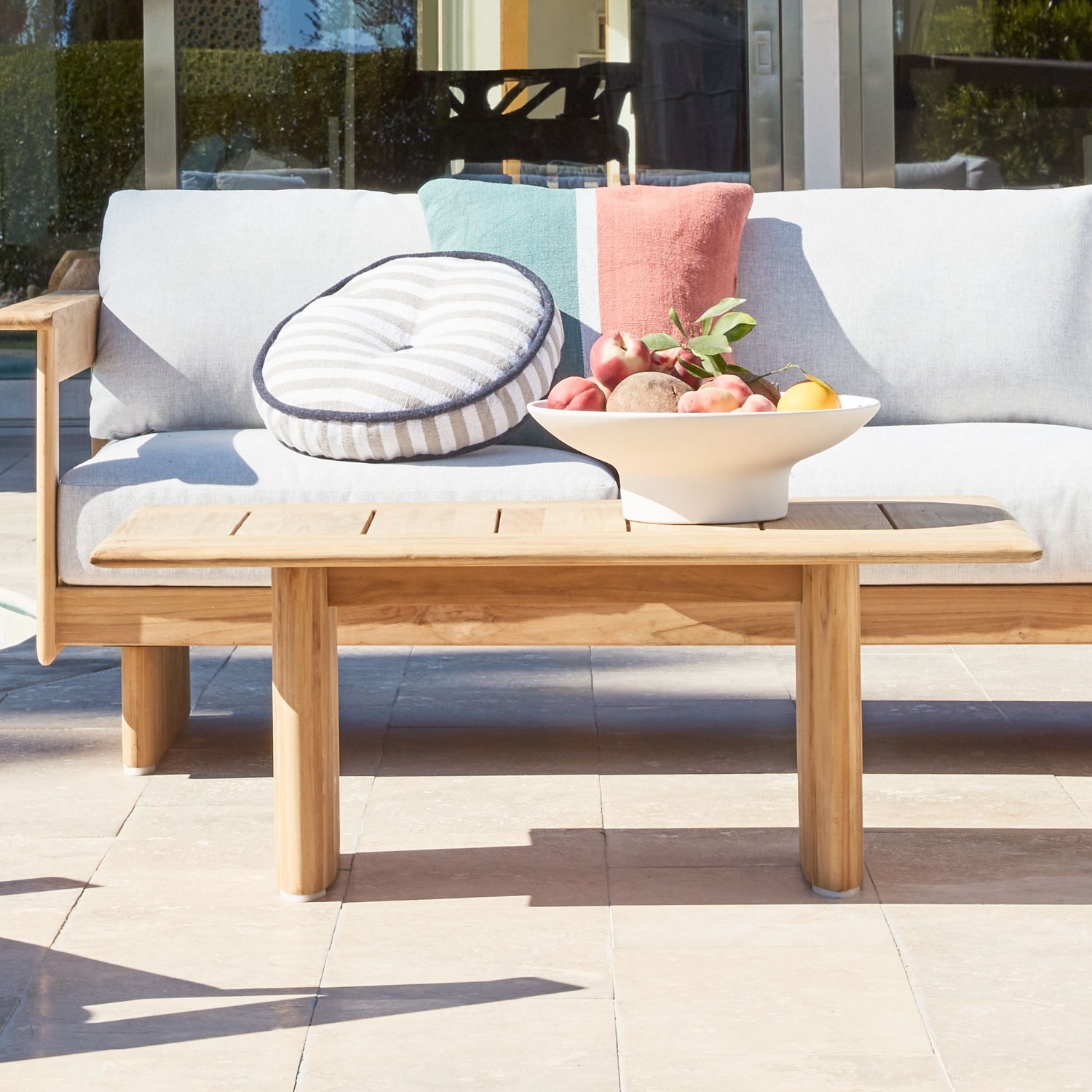 West Elm Anton Outdoor Teak Coffee Table (42") - image-5