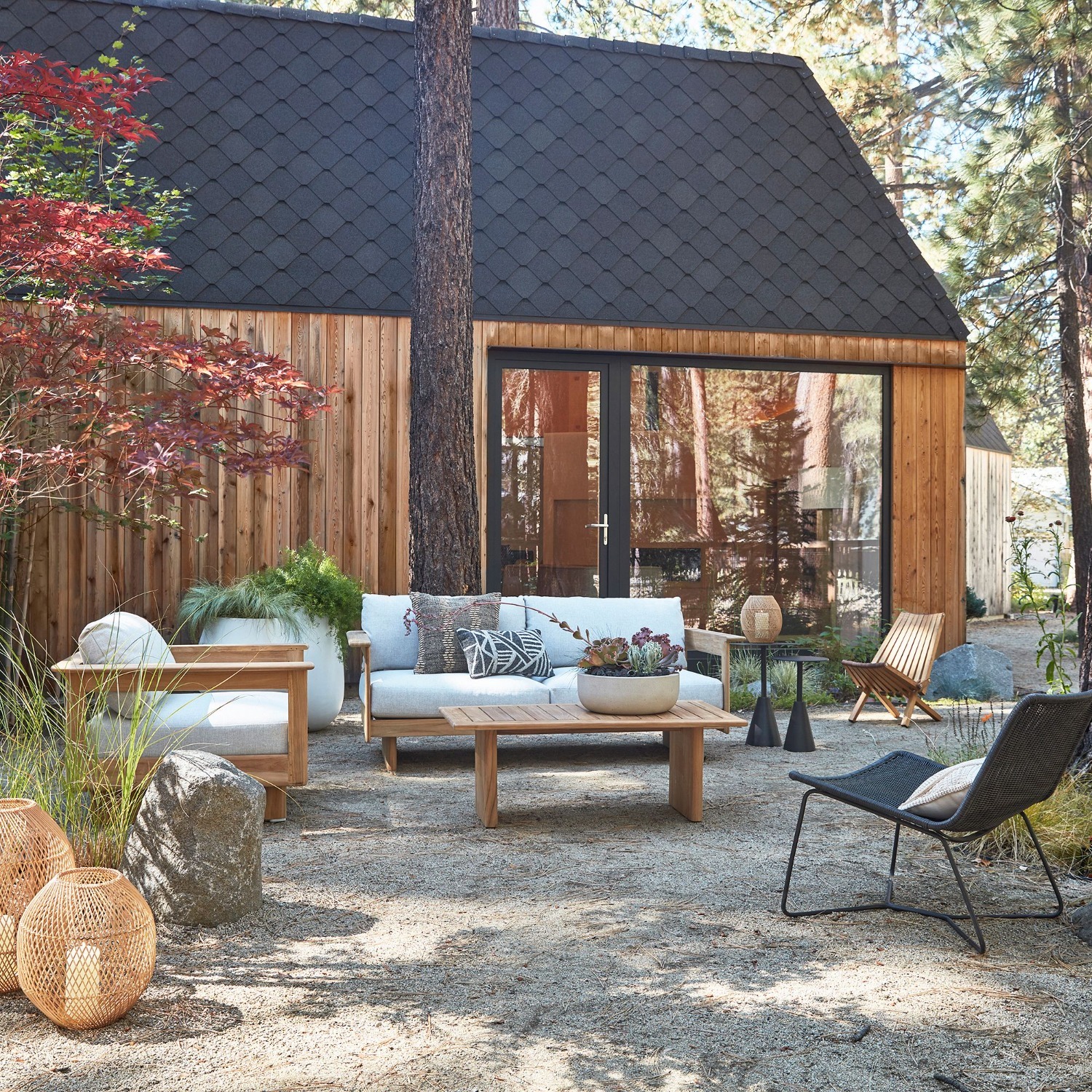 West Elm Anton Outdoor Teak Coffee Table (42") - image-3