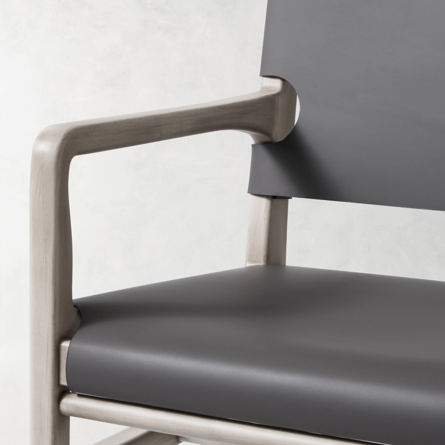 Williams Sonoma Stratton Leather Slung Armchair - image-2