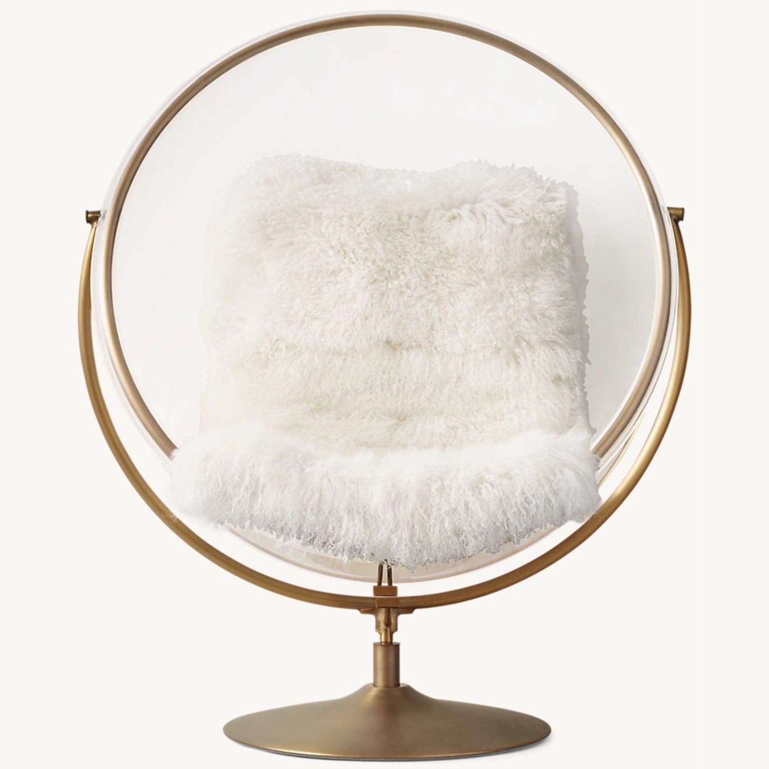 Restoration Hardware Mina Acrylic Ball Chair - image-1