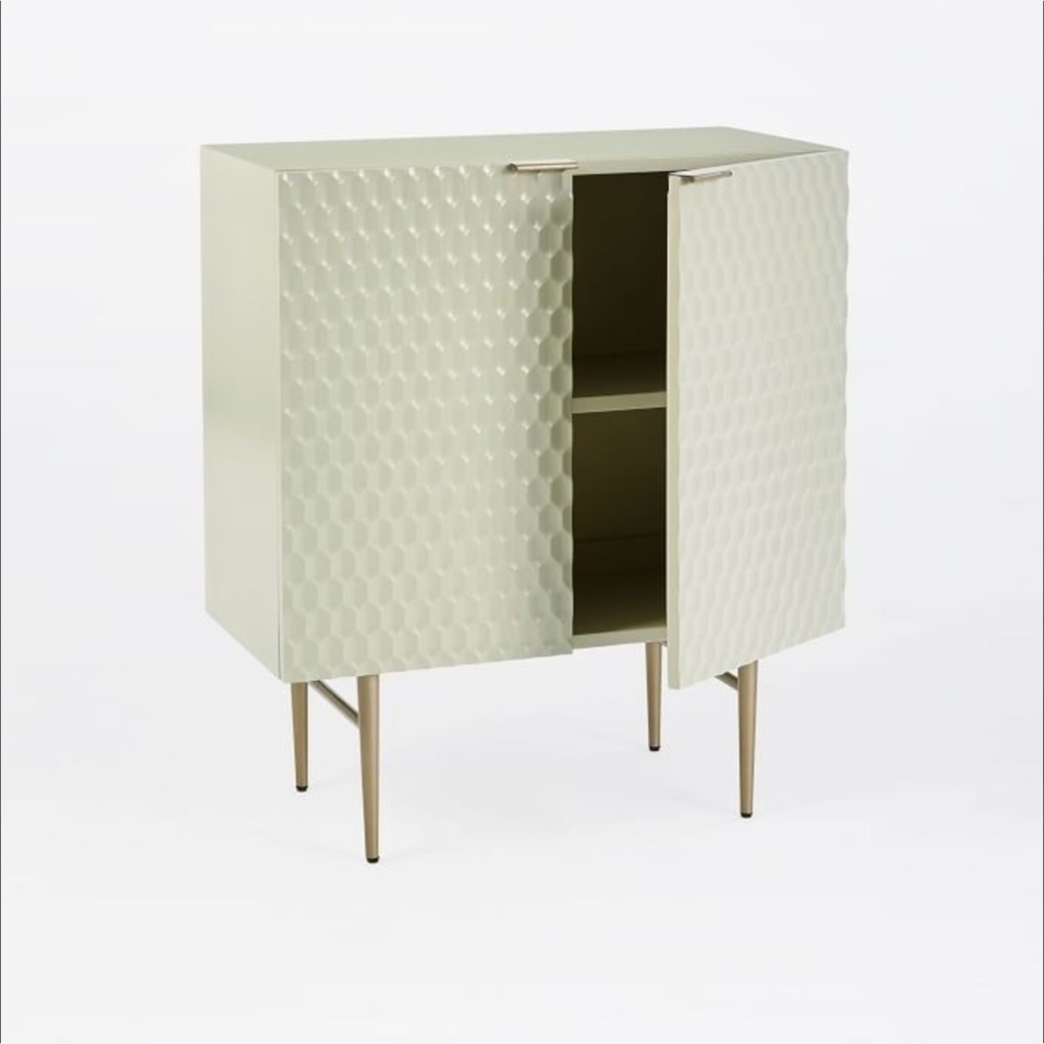 West Elm Audrey Cabinet, Parchment, Lacquer - image-2