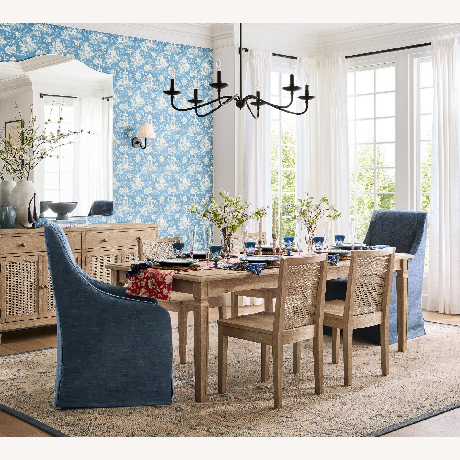 Pottery Barn Sausalito Extending Dining Table  - image-2