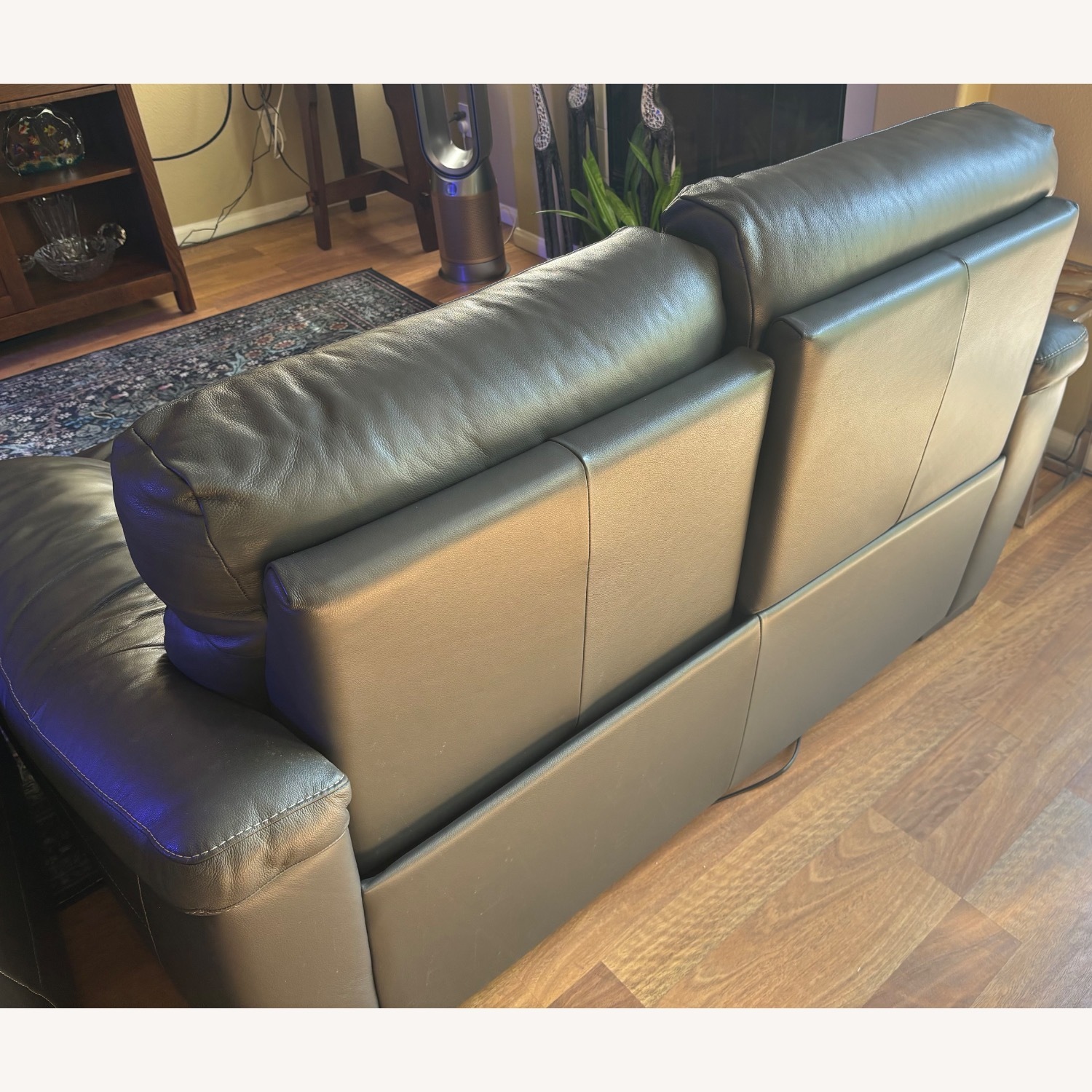 Natuzzi Estremo Leather Loveseat - image-3