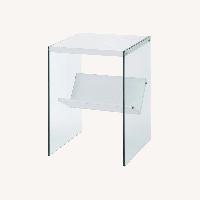 Wade Logan  Allegonda Sled End Table with Storage 